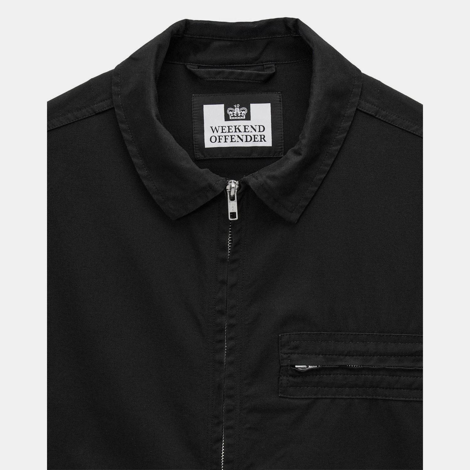 Black - Weekend Offender - Caleb Service Overshirt - 5