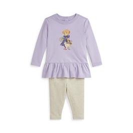 Polo Ralph Lauren Long Sleeve T Shirt and Leggings Set Infants