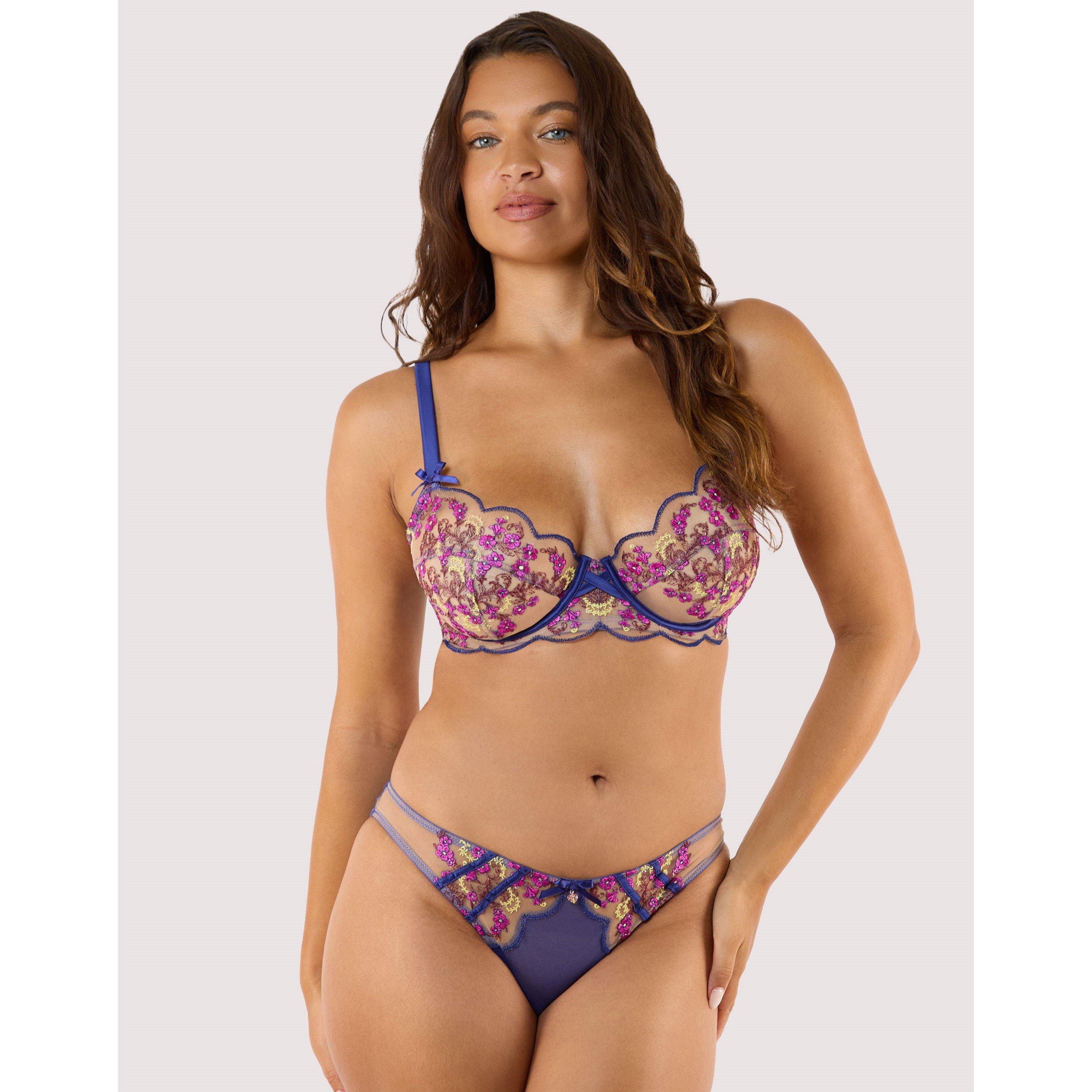 Blue - Playful Promises - Thea Blue Baroque Embroidery Brief - 3