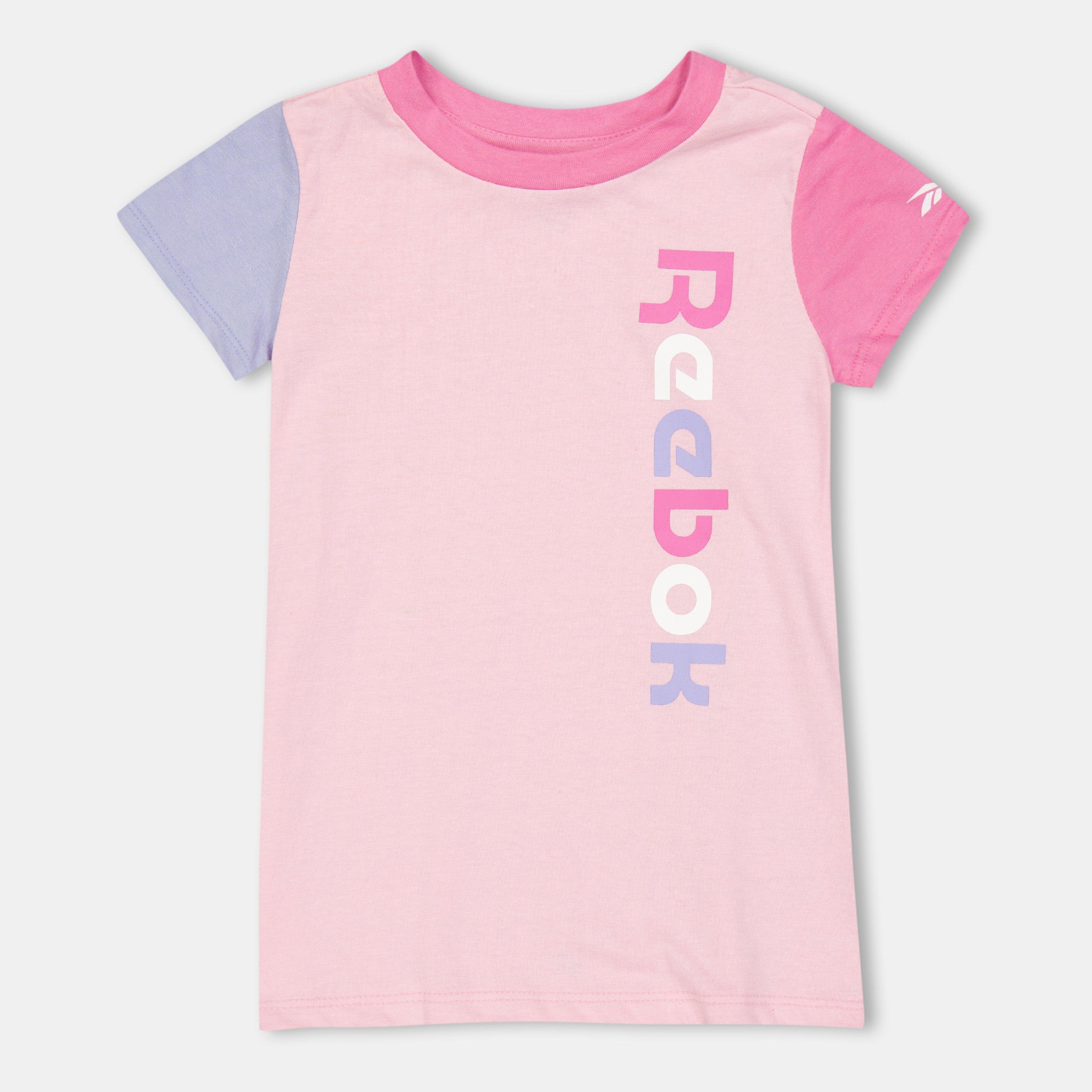 Rosa Prismático - Reebok - Kids' Block T-Shirt Dress - 1