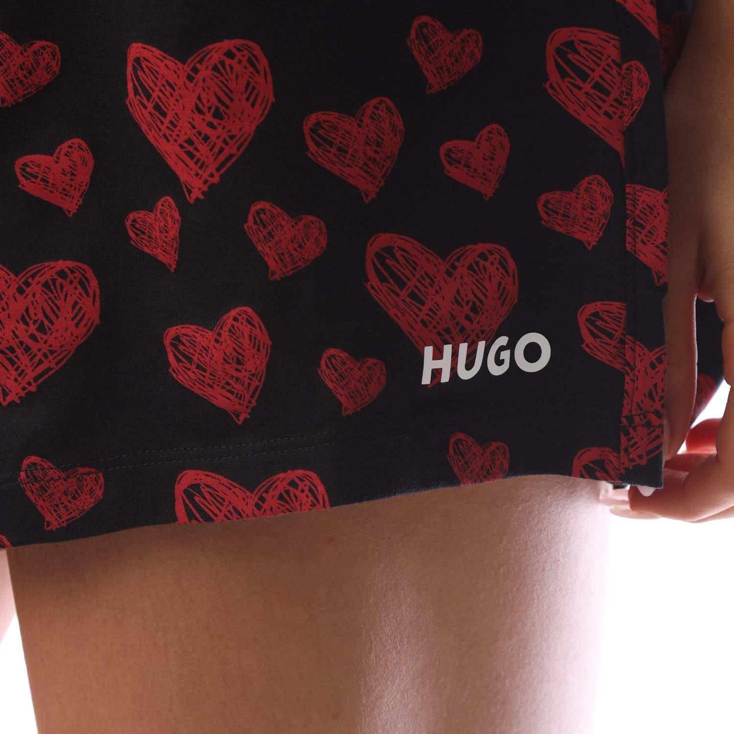 Red - Hugo - Nikka Pyjama Shorts - 3