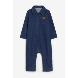 Hello World Studio Baby Boys Button Up Boiler Suit