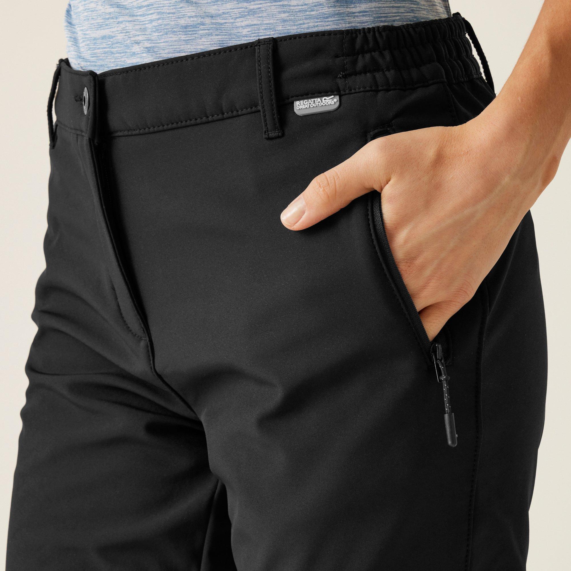 Black - Regatta - Womens Geo Softshell Trousers II - 4