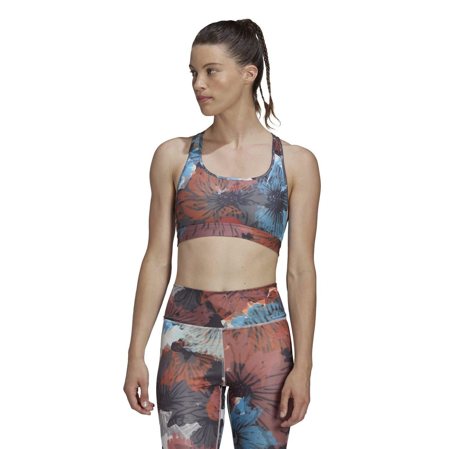 Red - adidas - Powerreact Medium-Support Training Bra - 1
