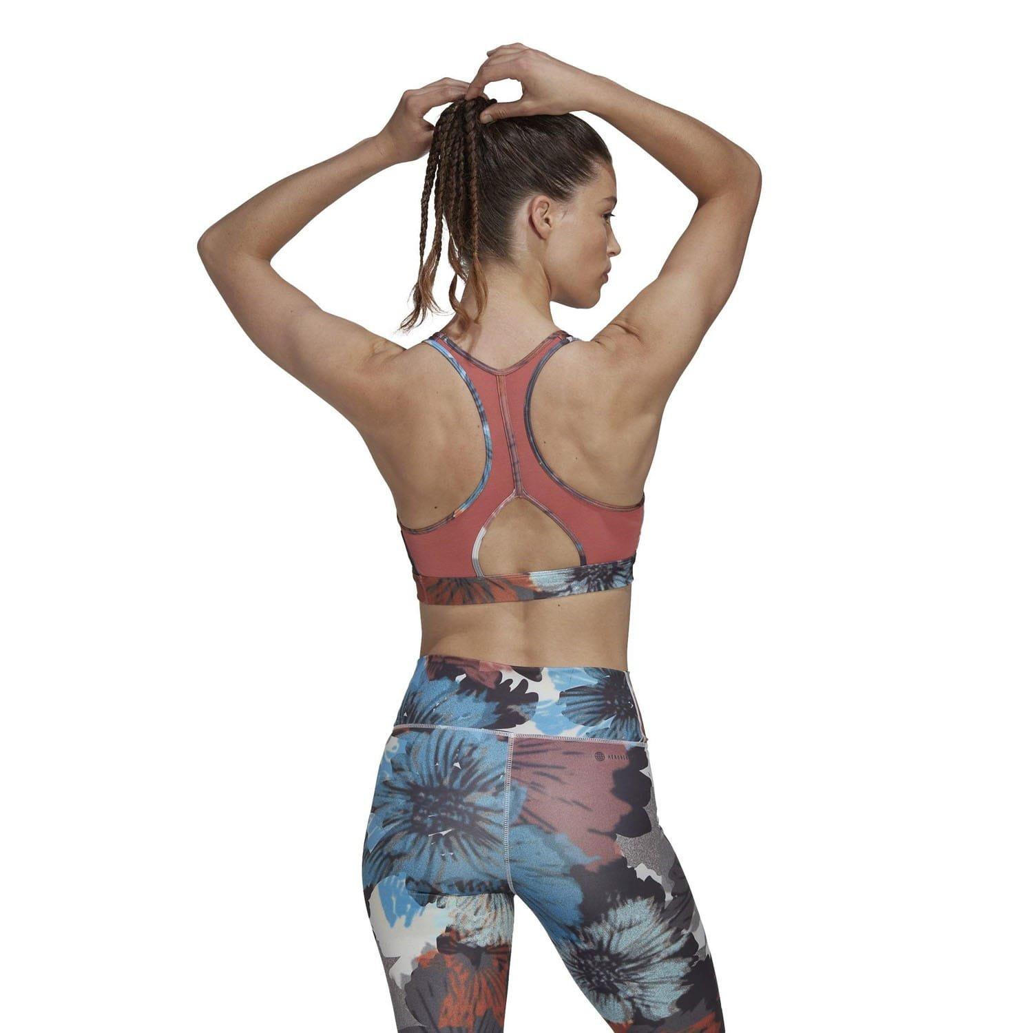 Rot - adidas - Powerreact Medium-Support Training Bra - 2