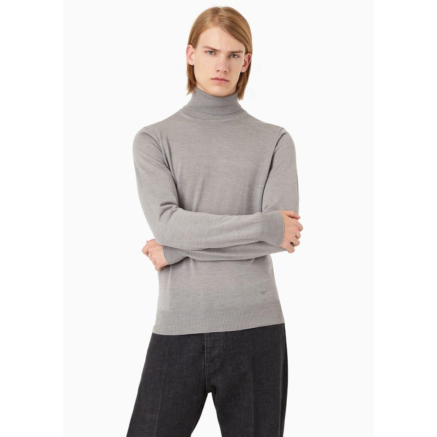 Grey - Emporio Armani - Rollneck Sweater - 1
