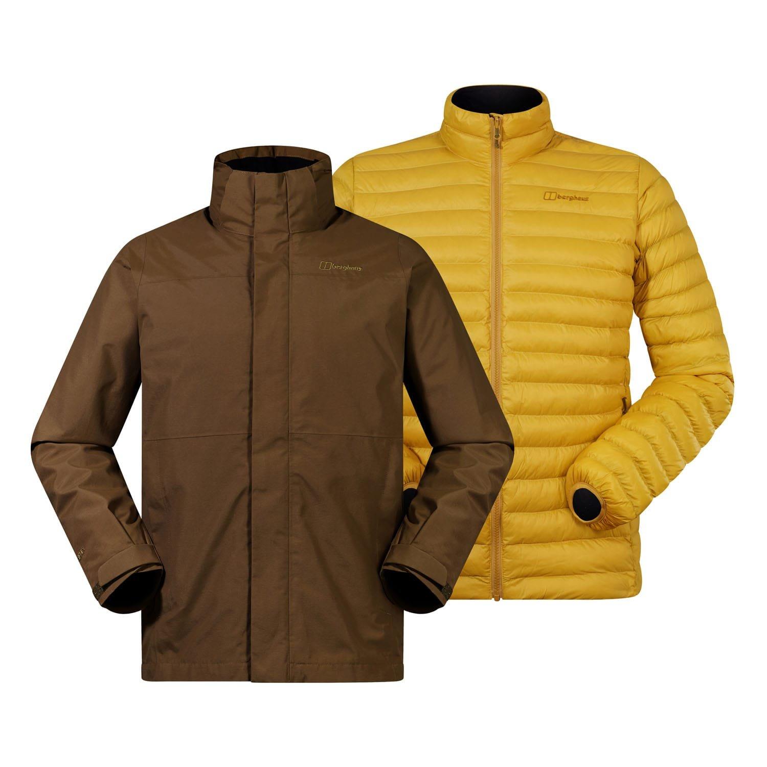 Brown - Berghaus - Hillwalker 2.0 Gemini Waterproof 3 in 1 Jacket - 1