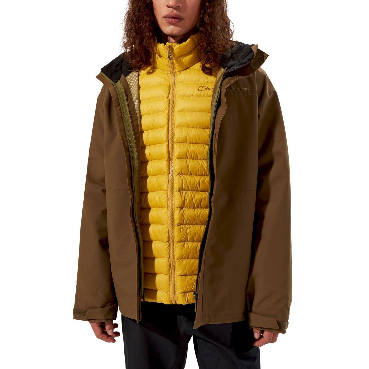 Brown - Berghaus - Hillwalker 2.0 Gemini Waterproof 3 in 1 Jacket - 2