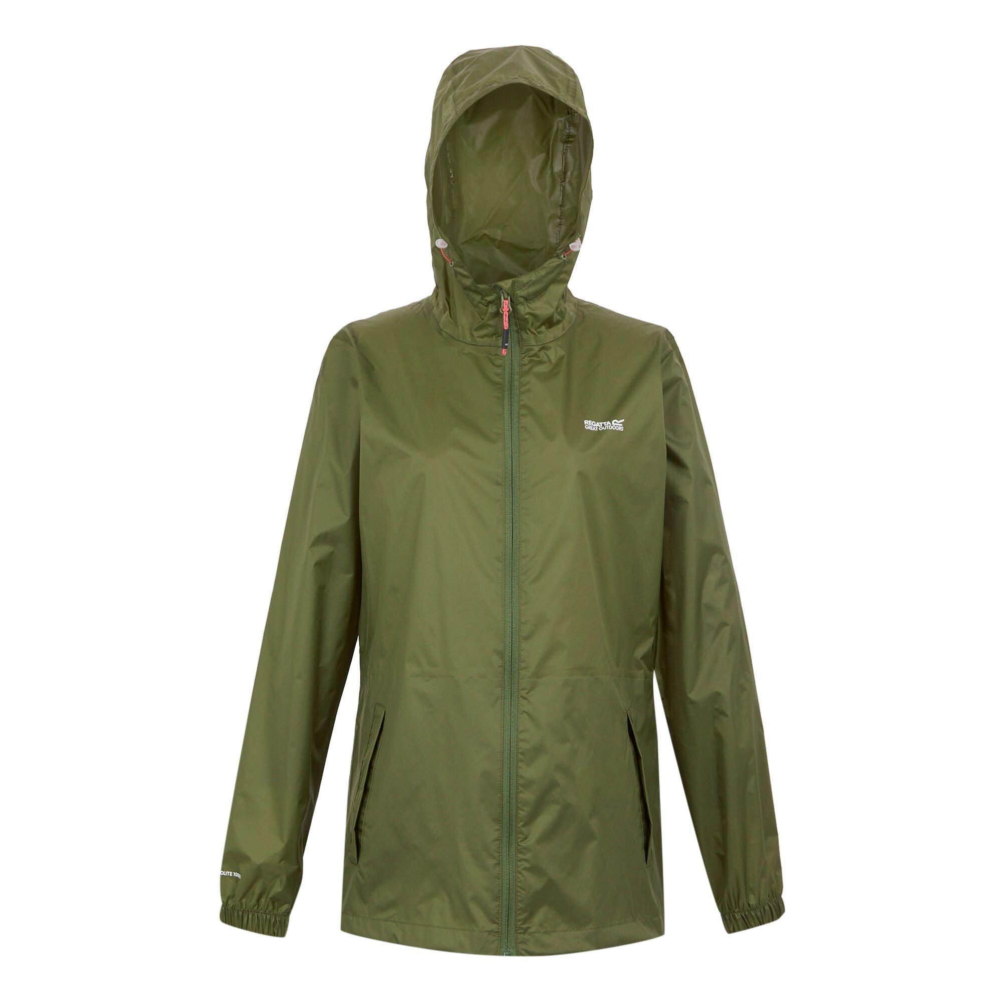 Nephrite Green - Regatta - Women's Pack It III Waterproof Breathable Packaway Jacket - 6