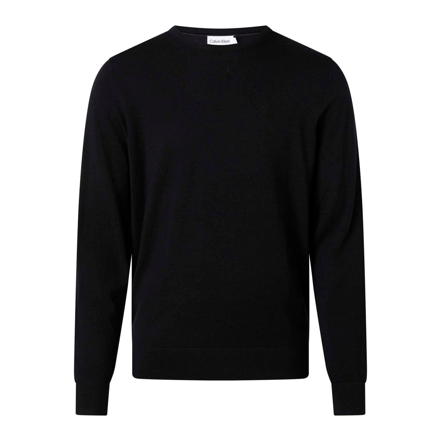 Black - Calvin Klein - Merino Wool Jumper - 1