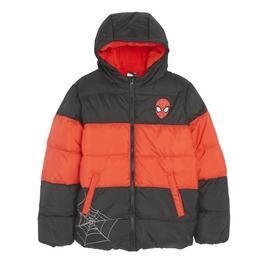 Character Spiderman Padded Coat Juniors