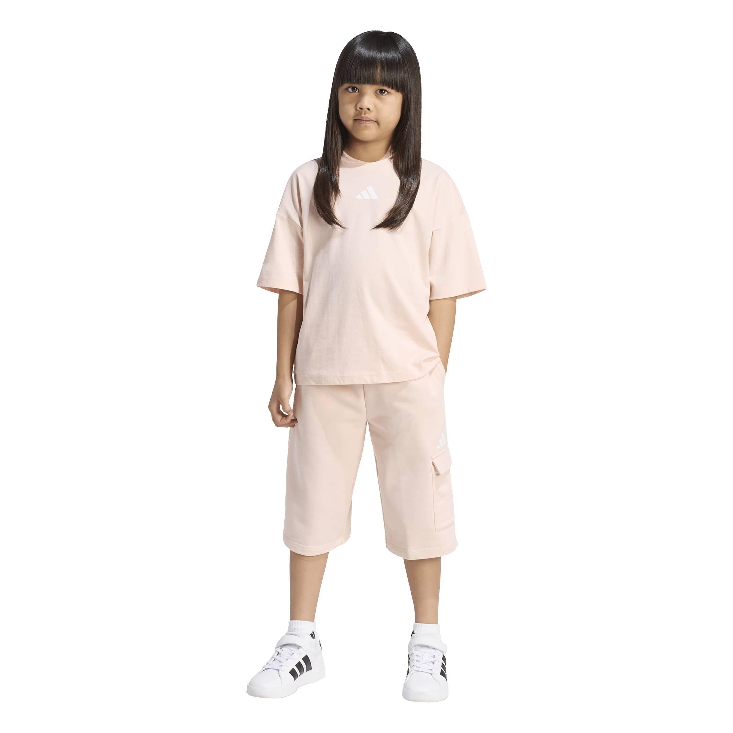 Ružičasta/Bijela - adidas - Kids' Top and Trouser Set - 4