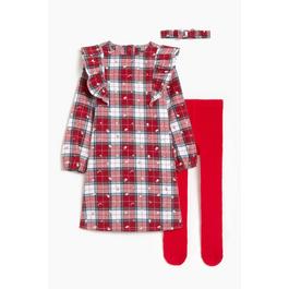 Studio Younger Girls 3 Piece Tartan Dress Set