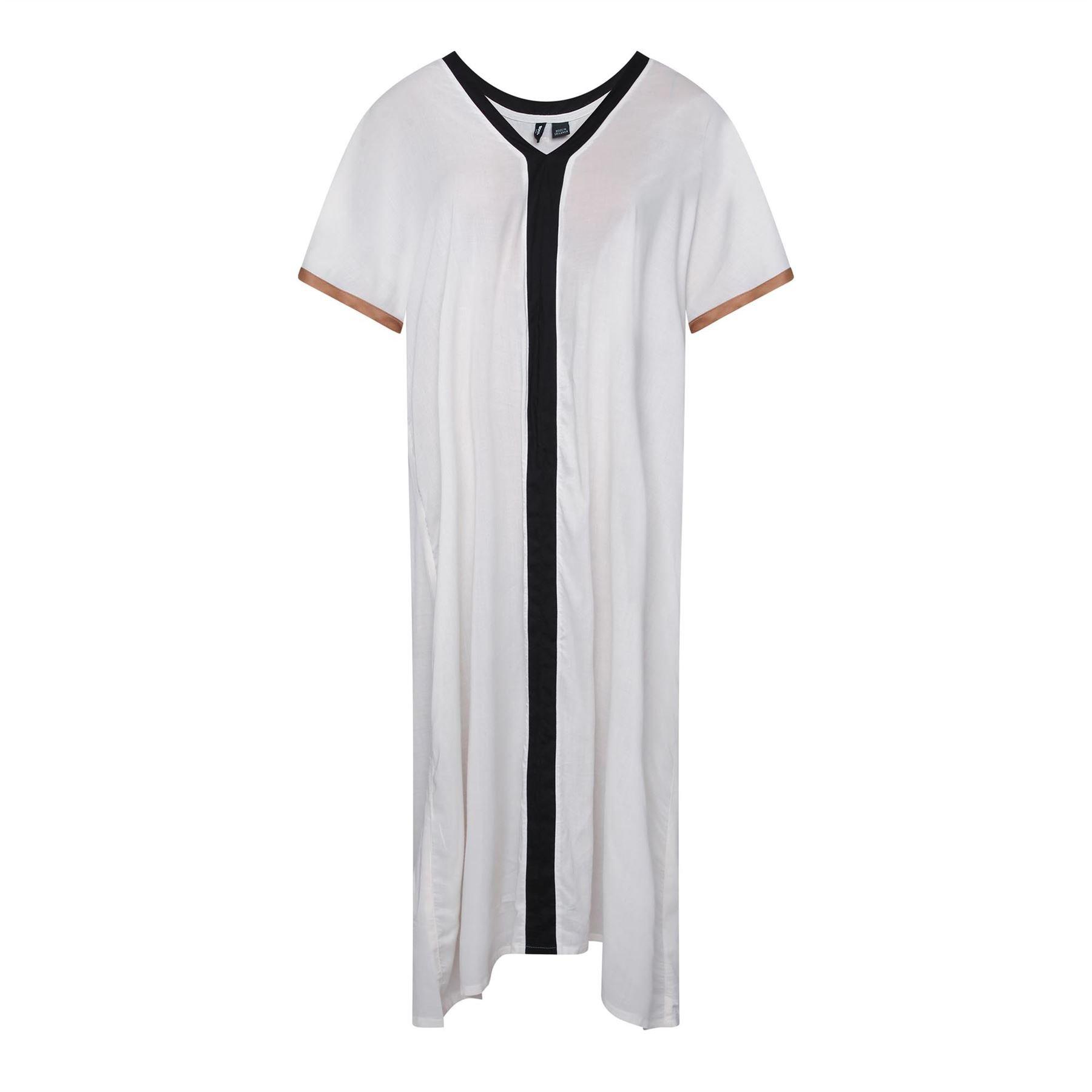 White - Boss - Codes Relaxed Fit Beach Dress