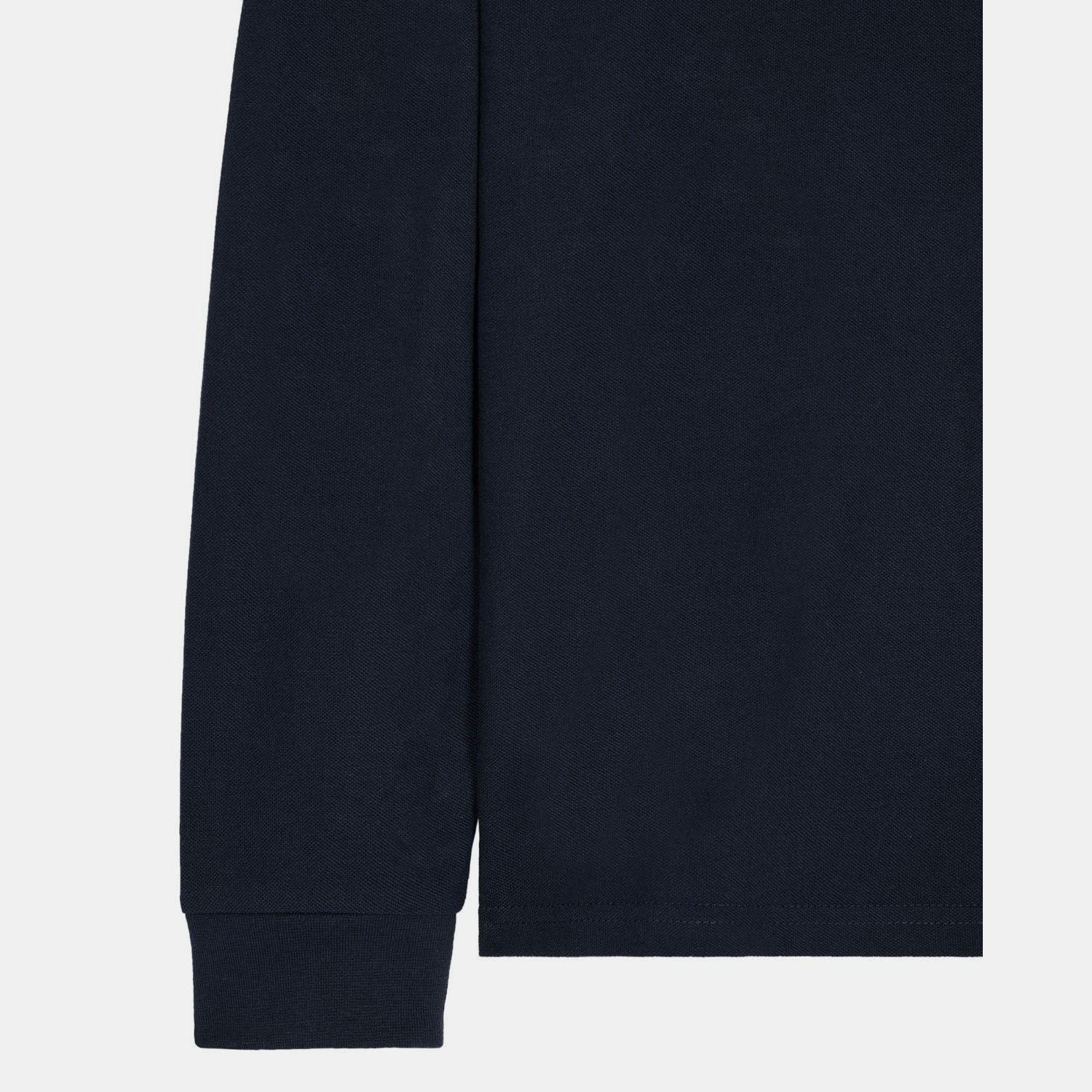 Navy - Weekend Offender - Dice Long Sleeve Polo Shirt - 6