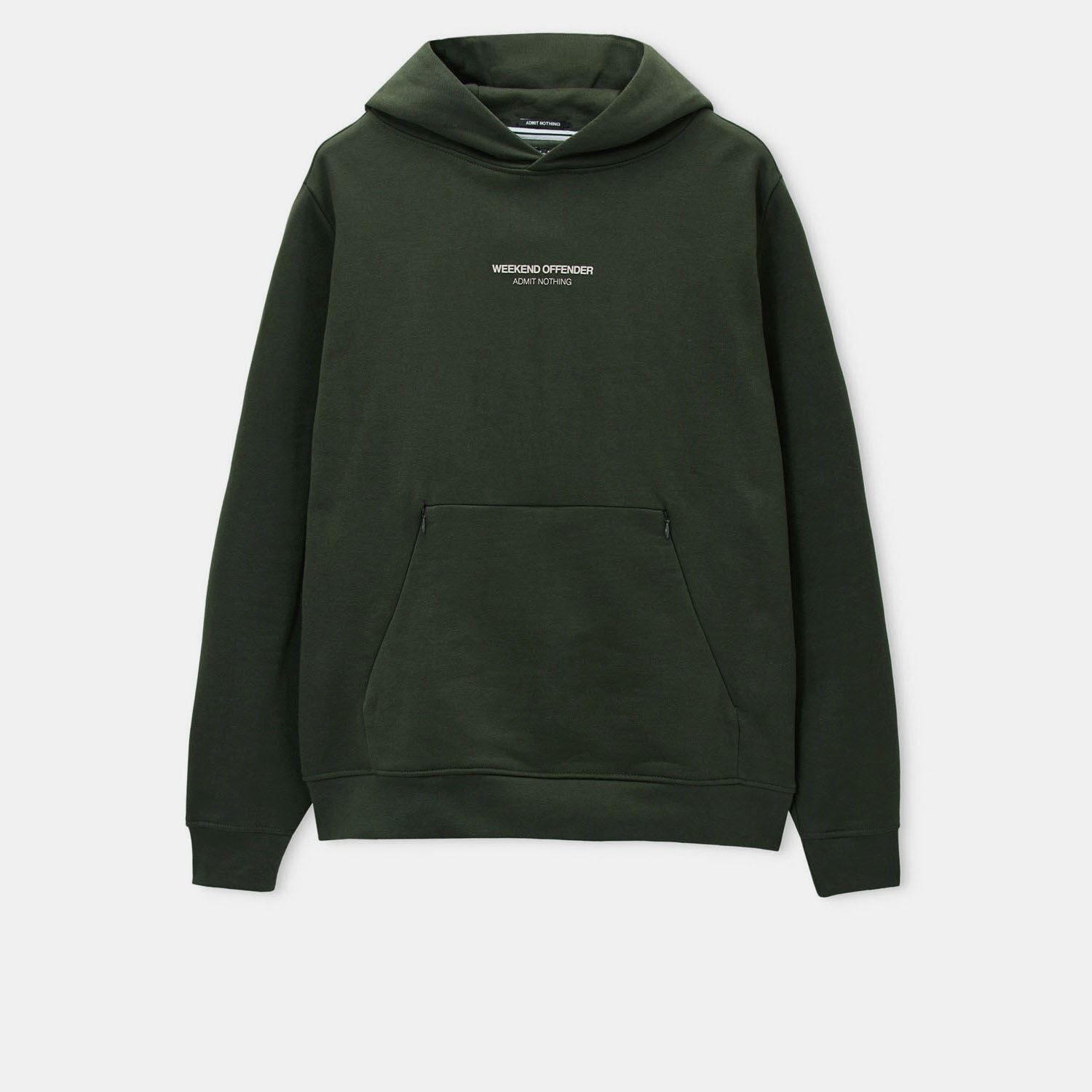 Green - Weekend Offender - Coban Woan Pocket Hoodie - 1