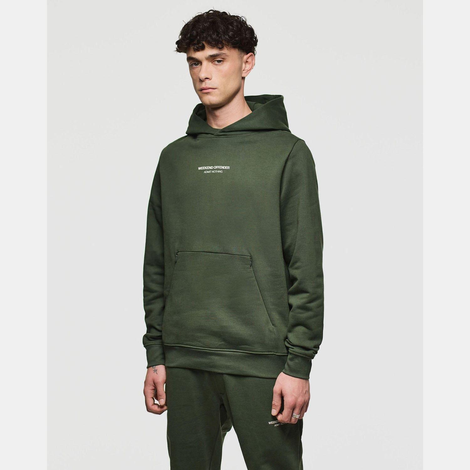 Green - Weekend Offender - Coban Woan Pocket Hoodie - 2