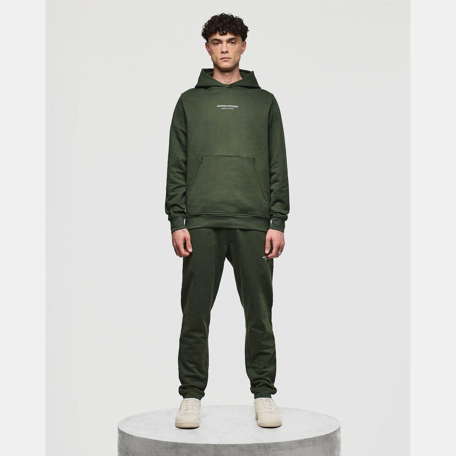 Green - Weekend Offender - Coban Woan Pocket Hoodie - 4