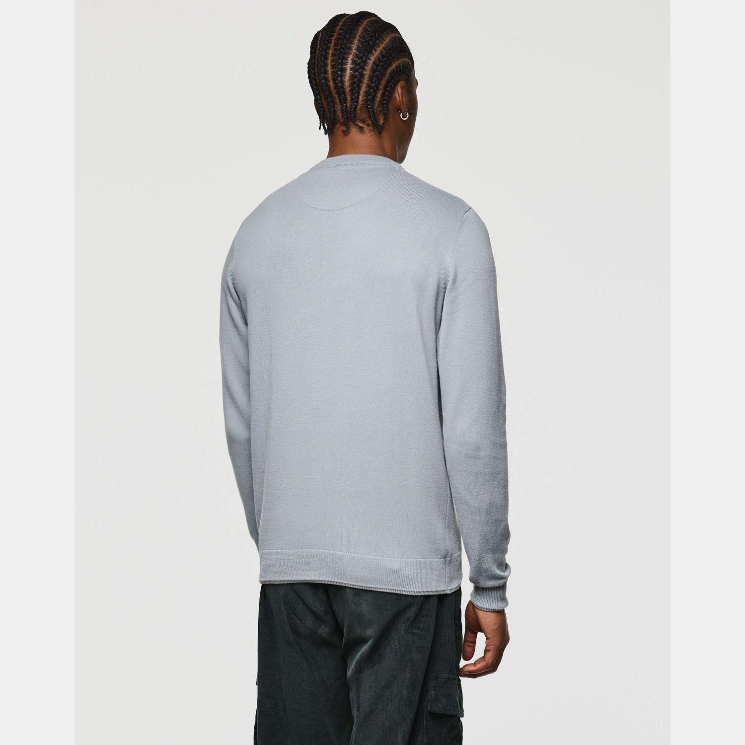 Grey - Weekend Offender - Solace Fine Gauge Crew Knit Sweat - 3