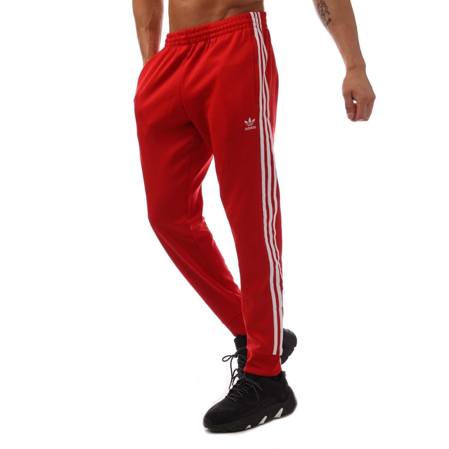 Adidas Originals Men's Adicolor Classics Sst Tracksuit Bottoms - Red - XS