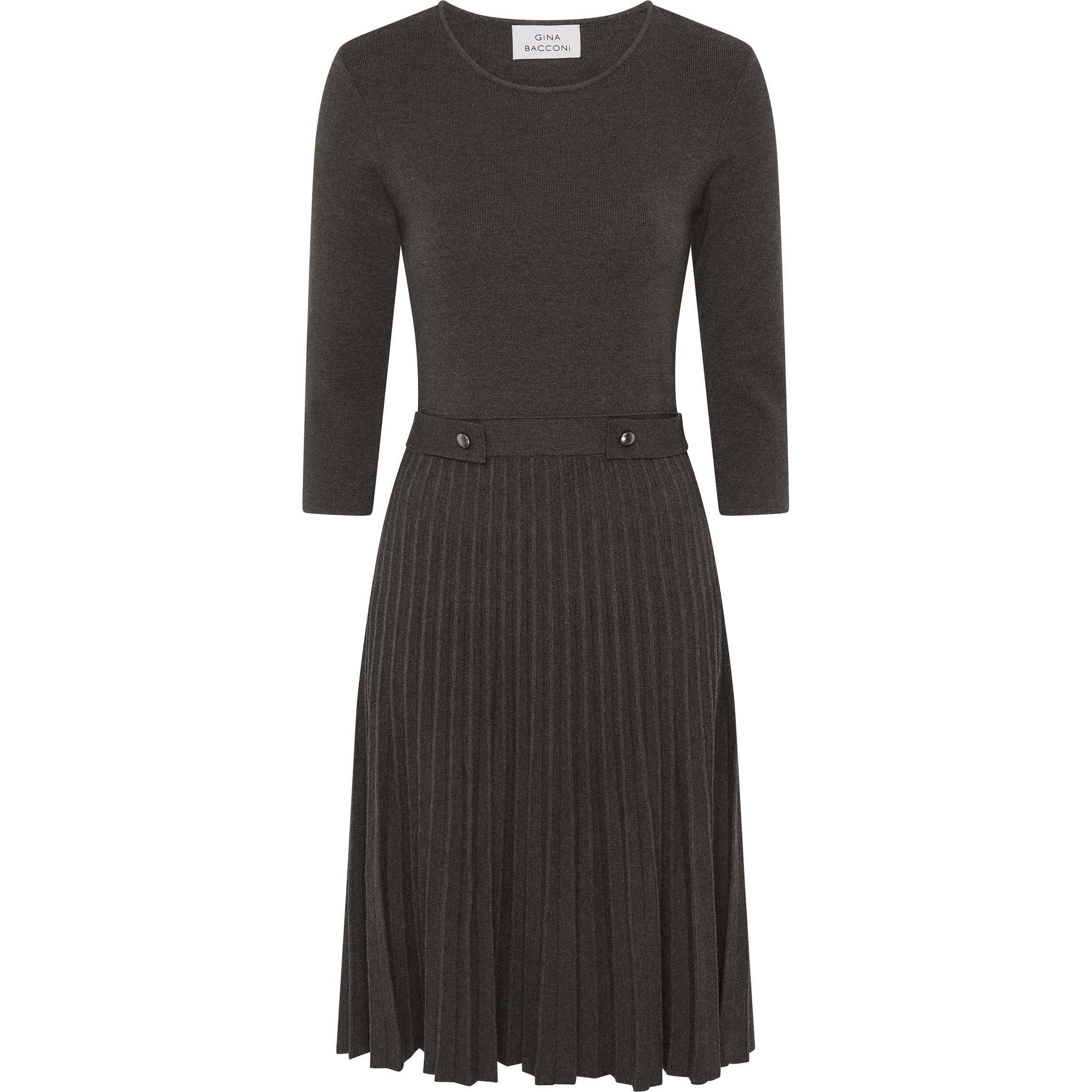 Gina Bacconi Women's Annabella Pleated Midi Dress - Charcoal - XL