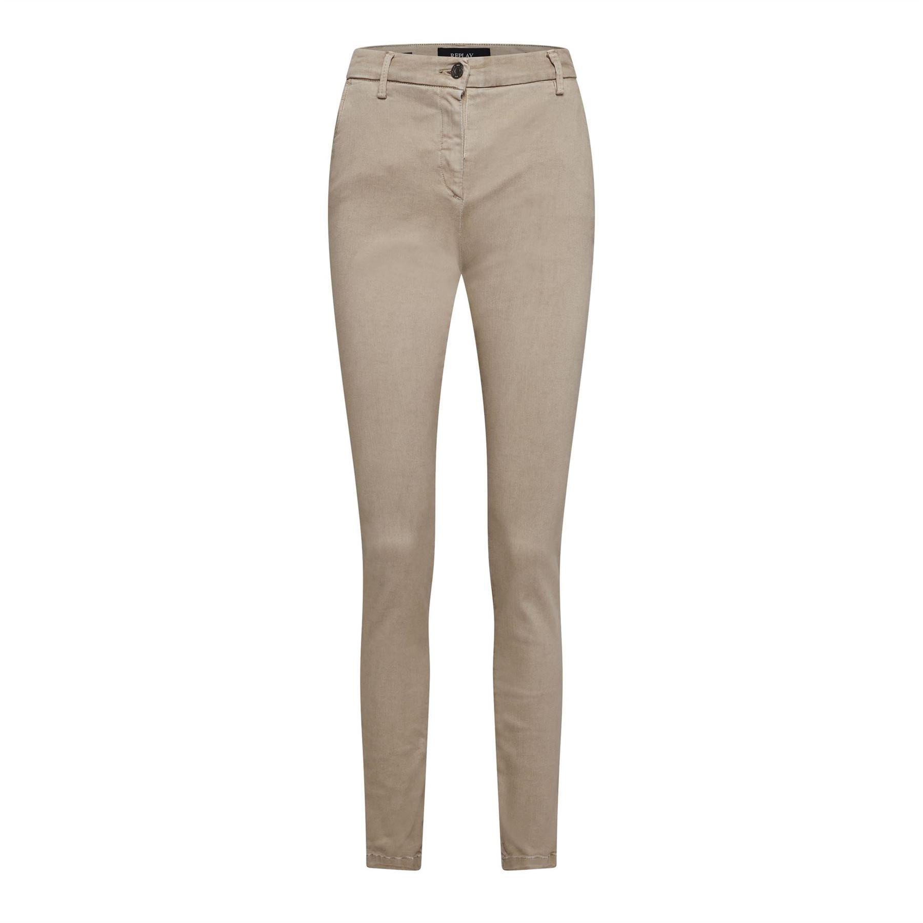 Replay Lysa Slim-Fit Jeans - Beige - Size 26XS