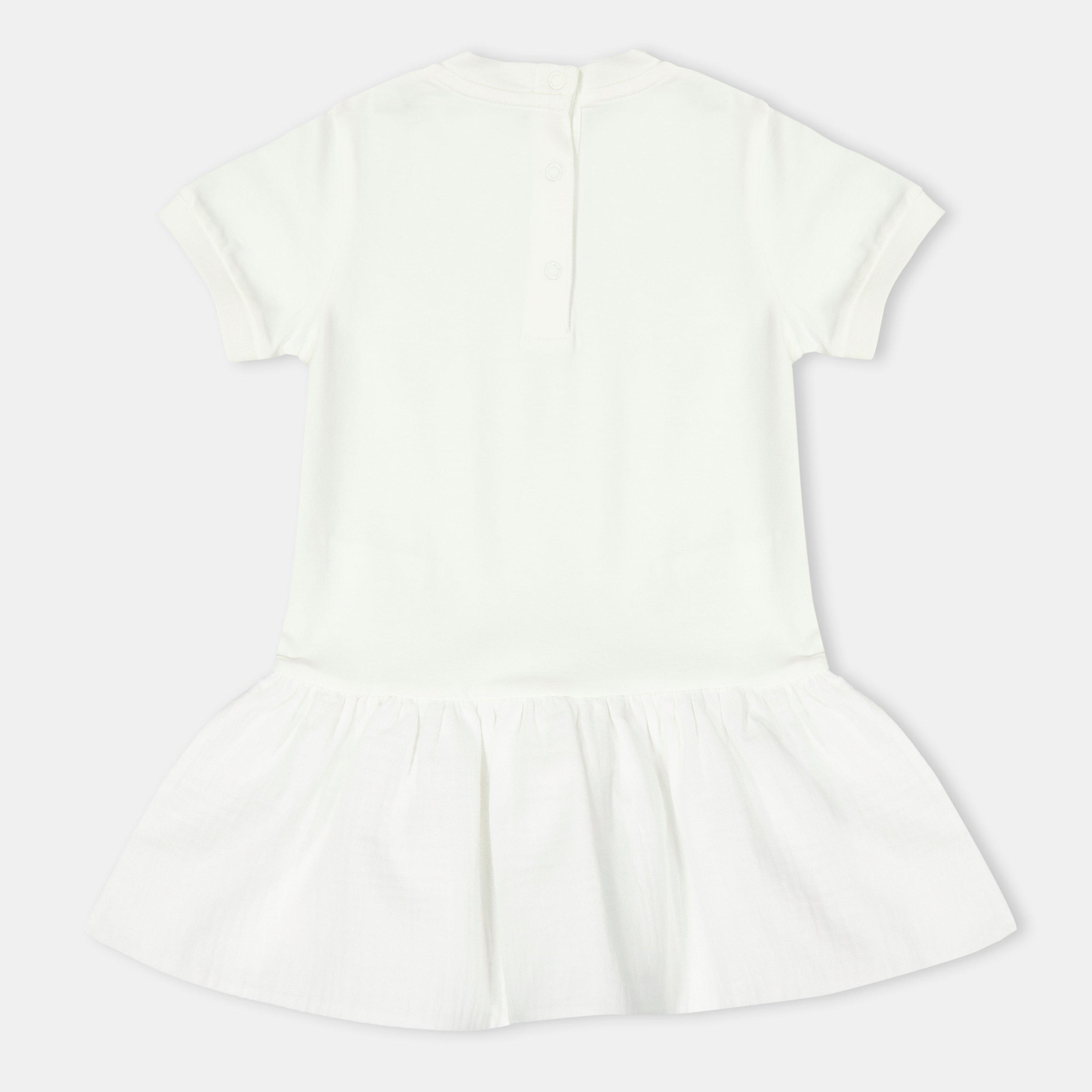 White 034 - Moncler - Kids' Logo T-Shirt Dress - 2