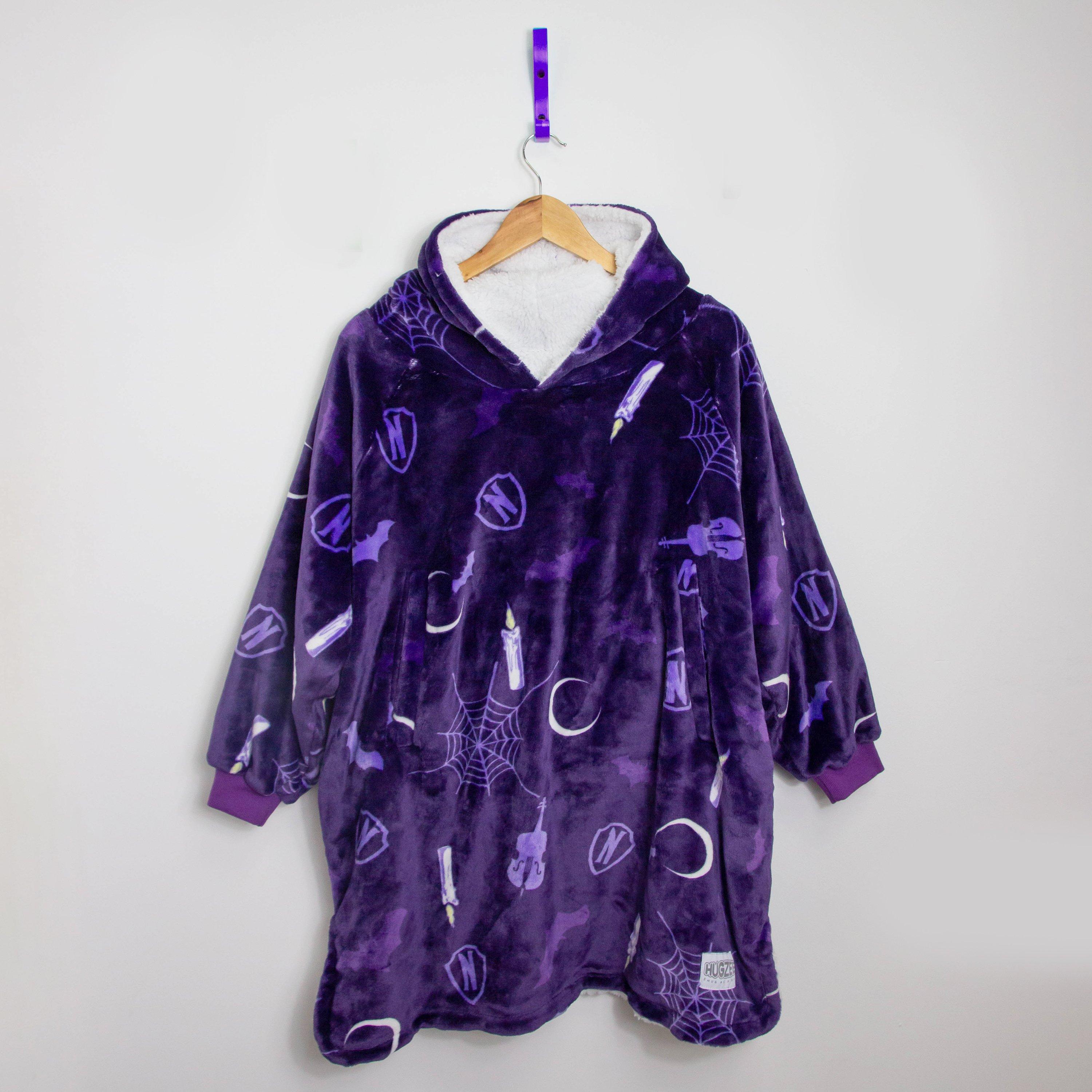 Onsdag - Character - Unisex Kids' Hooded Fluffy Dressing Gown - 5