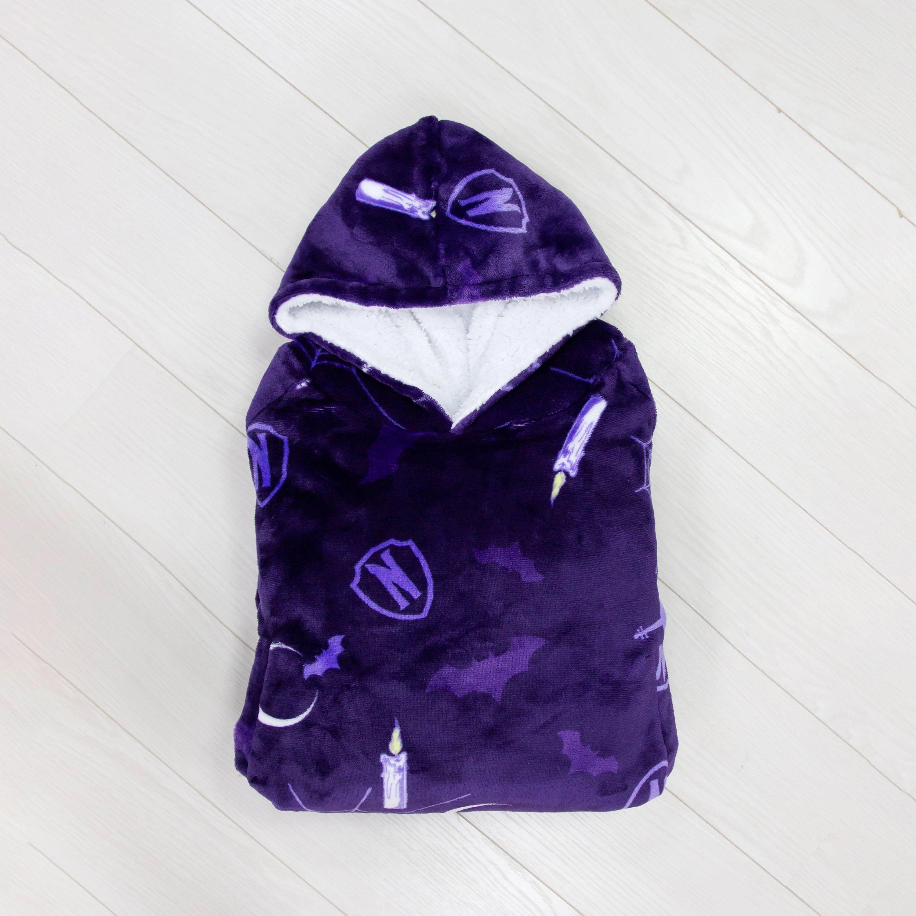 Onsdag - Character - Unisex Kids' Hooded Fluffy Dressing Gown - 6