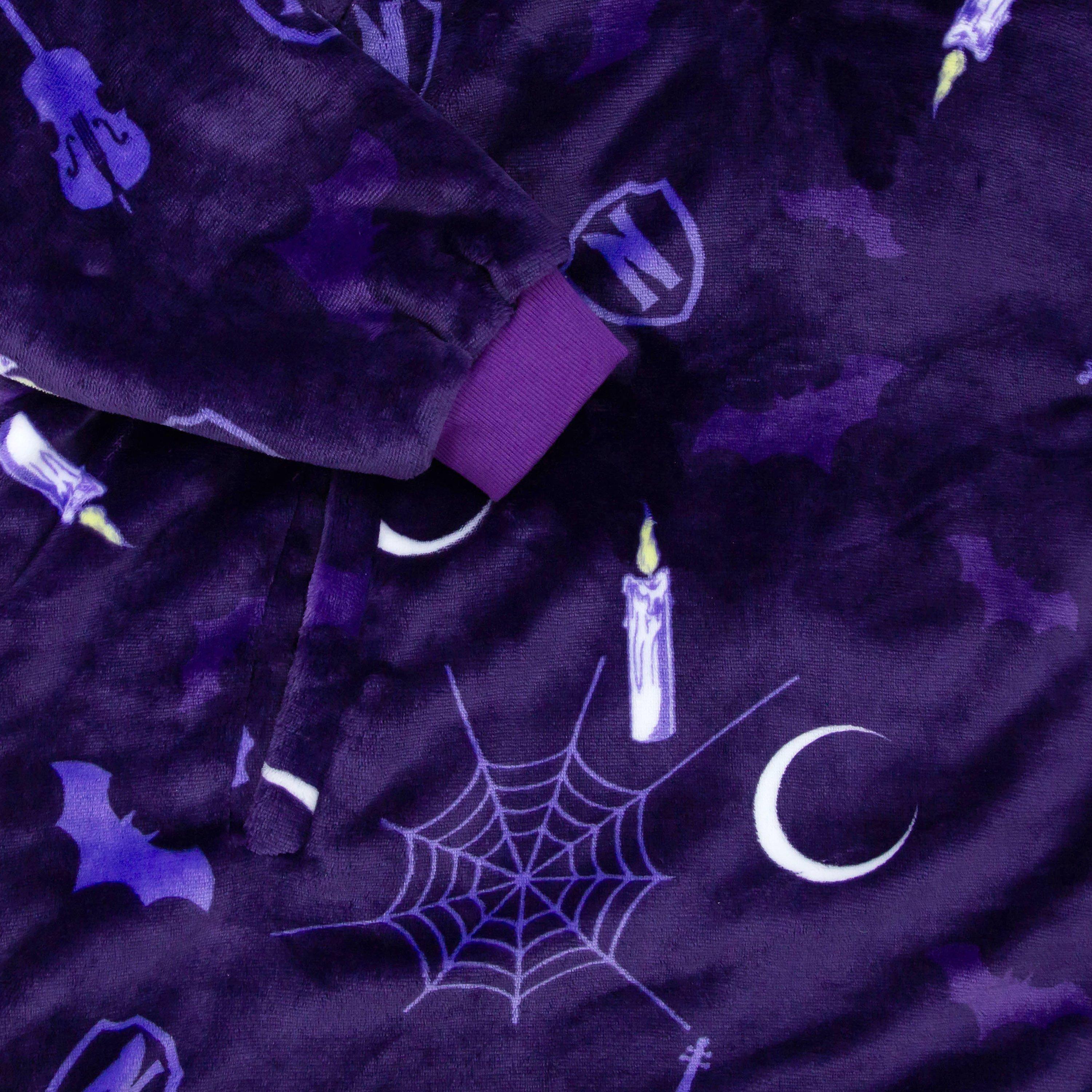 Onsdag - Character - Unisex Kids' Hooded Fluffy Dressing Gown - 7