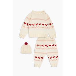 Be You Studio Baby Girl 3 Piece Knitted Set