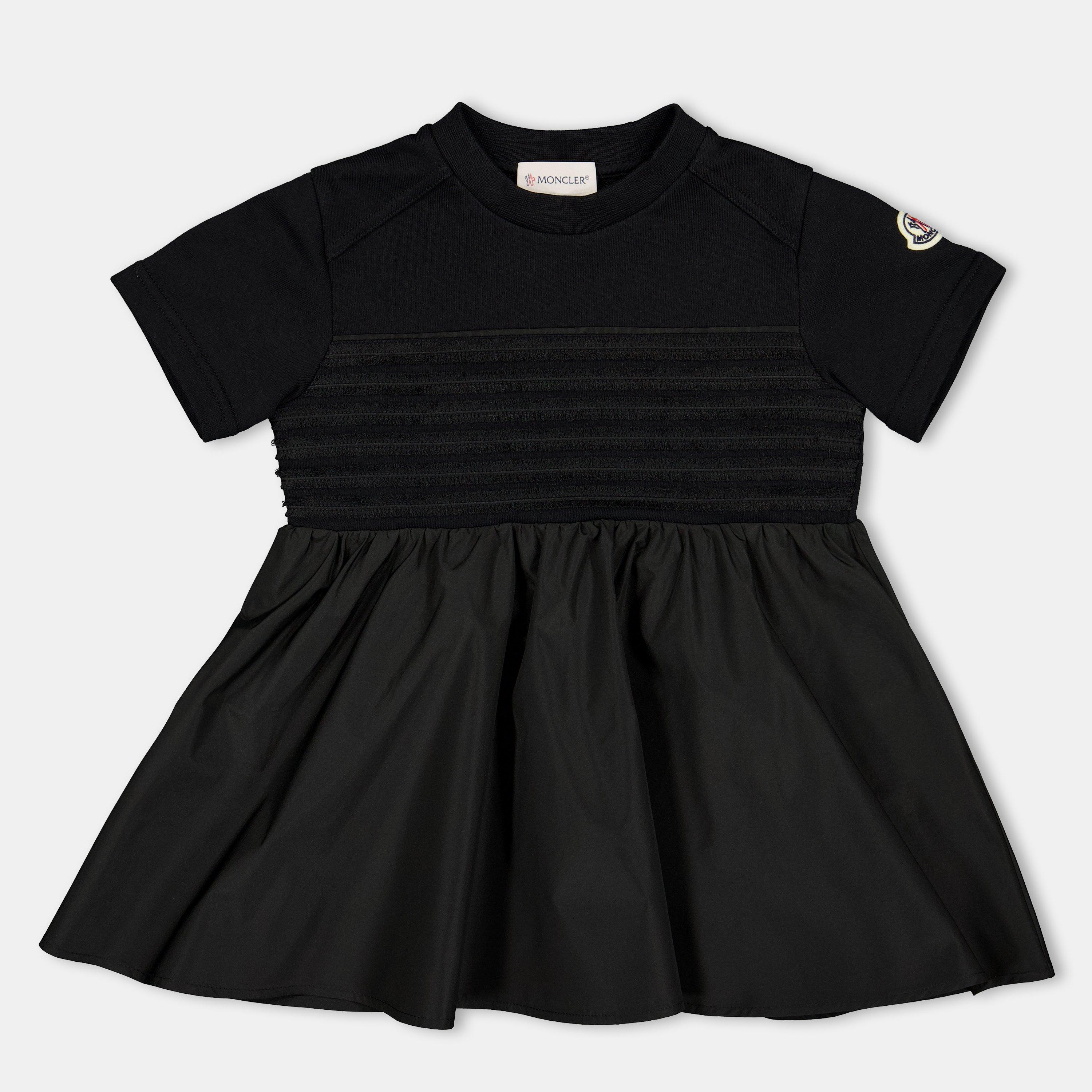 Moncler Skater Mini Dress Juniors - Black 999 - Size 12Y