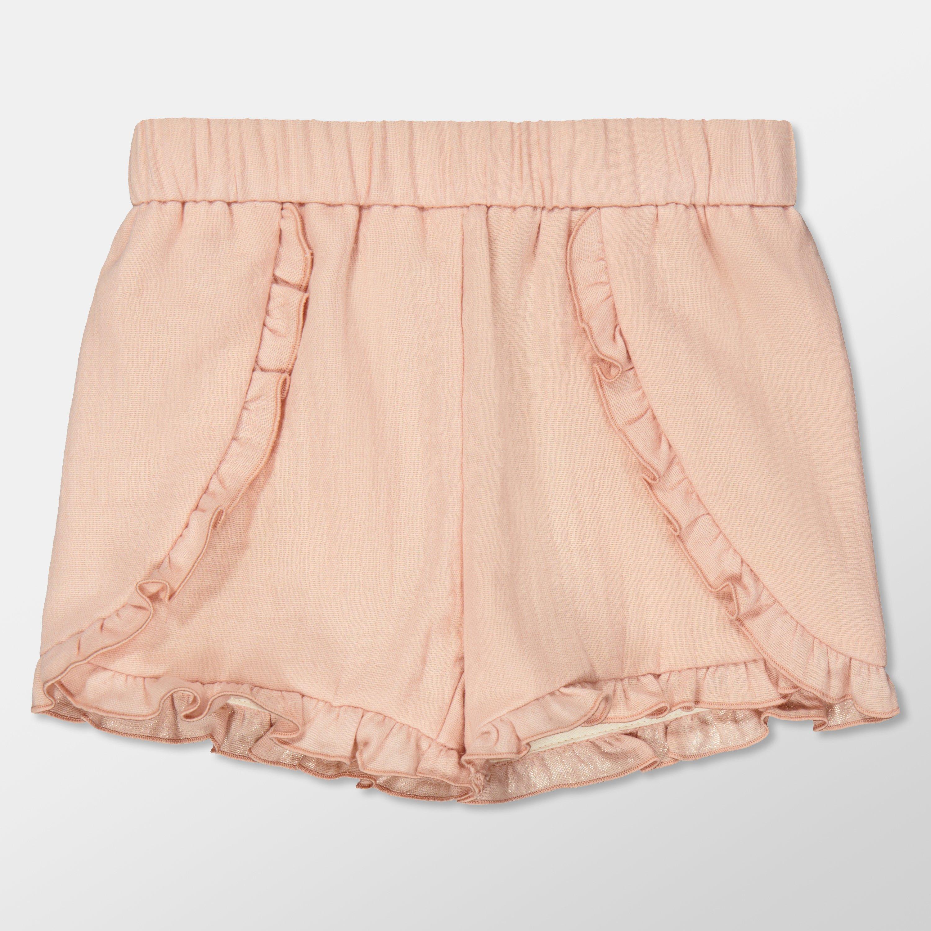 Moncler Kids' Logo Fleece Jogger Shorts - Pink 51V - Size 3Y