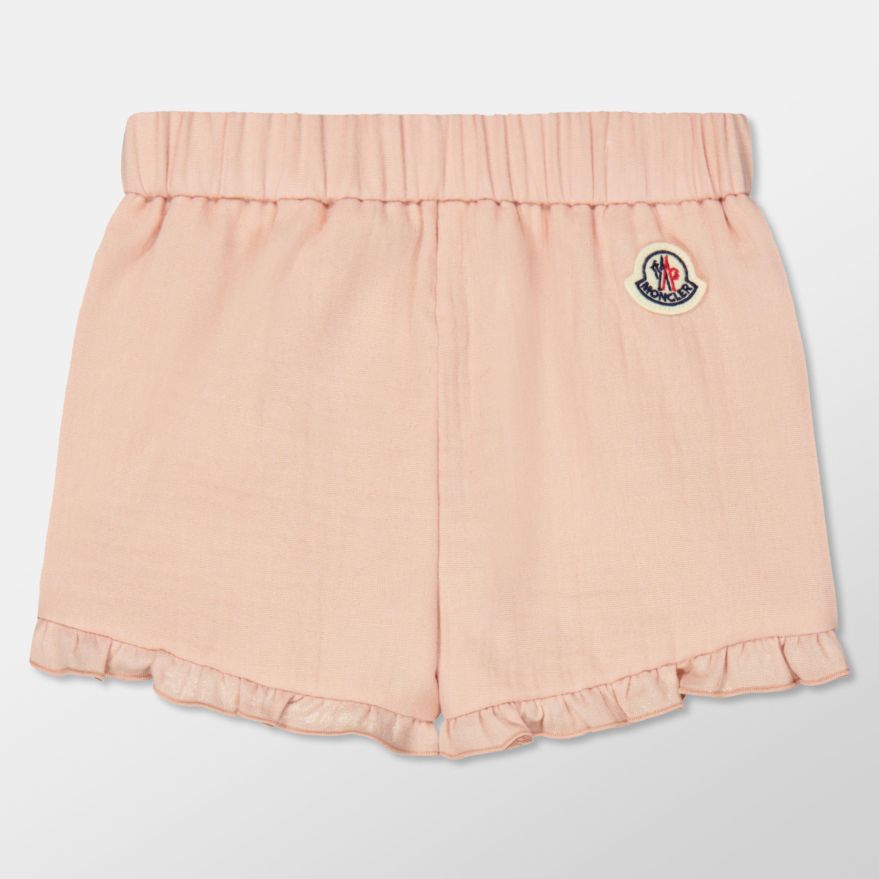 Pink 51V - Moncler - Kids' Logo Fleece Jogger Shorts - 2