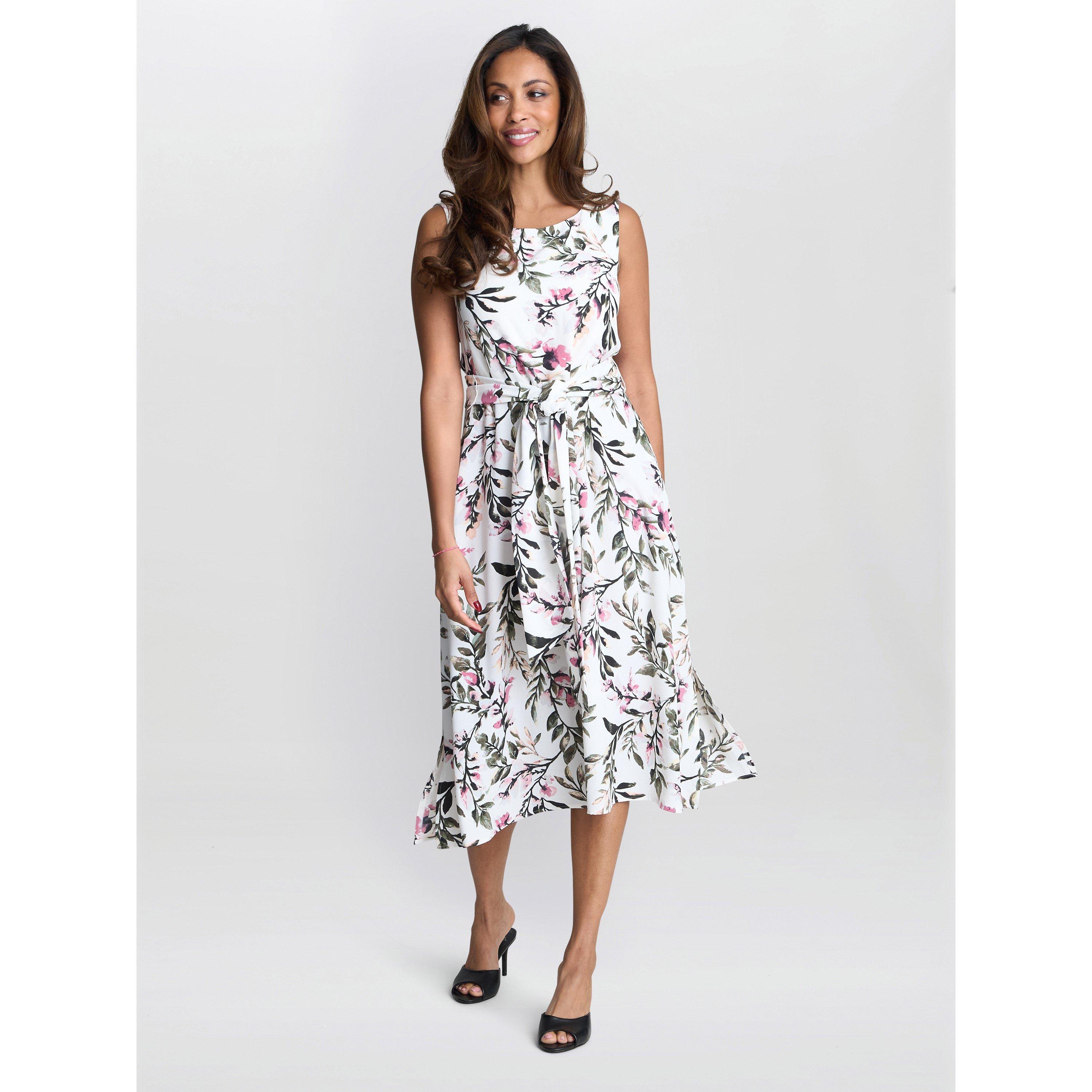 Multi - Gina Bacconi - Kelly Floral Printed Dress - 3