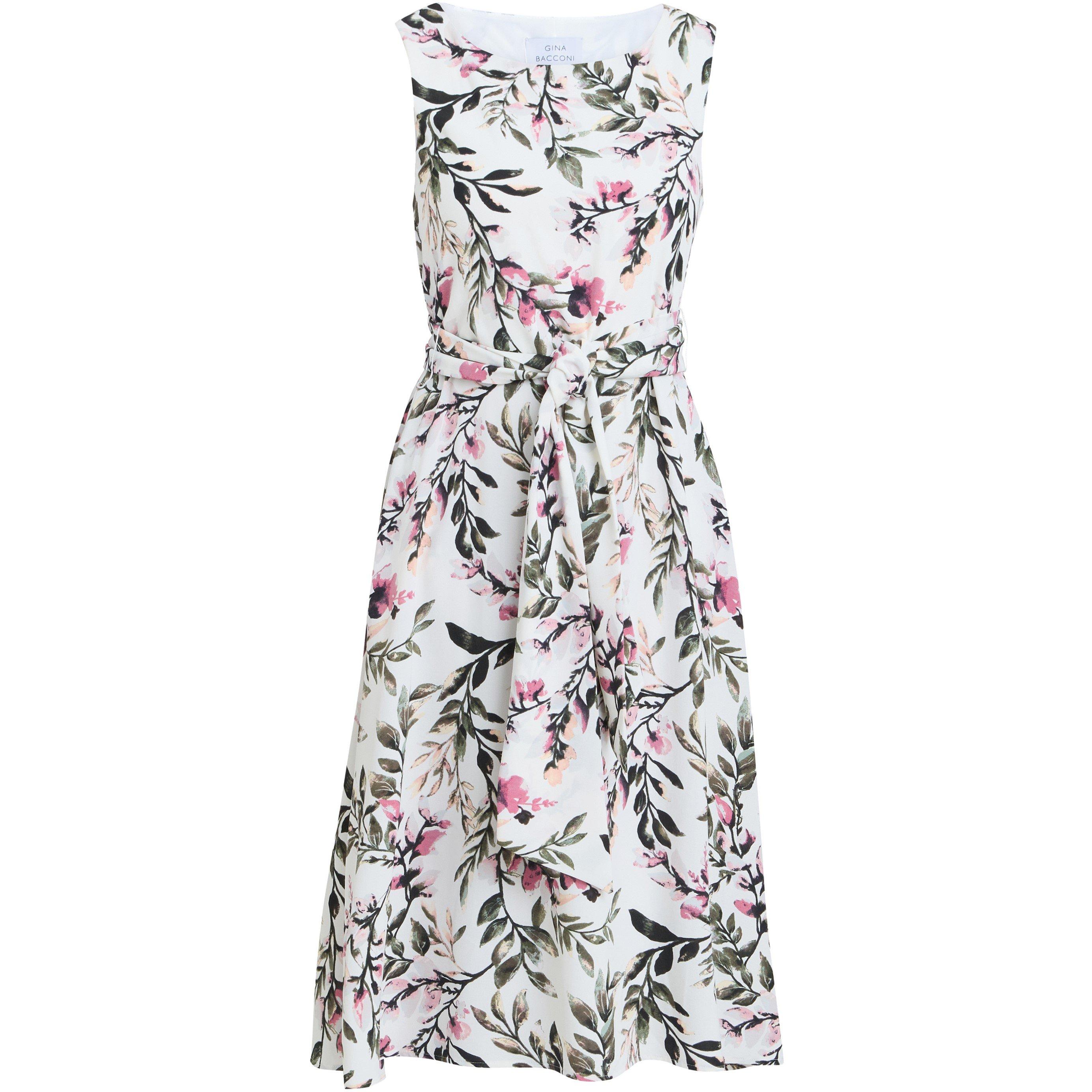 Multi - Gina Bacconi - Kelly Floral Printed Dress - 4