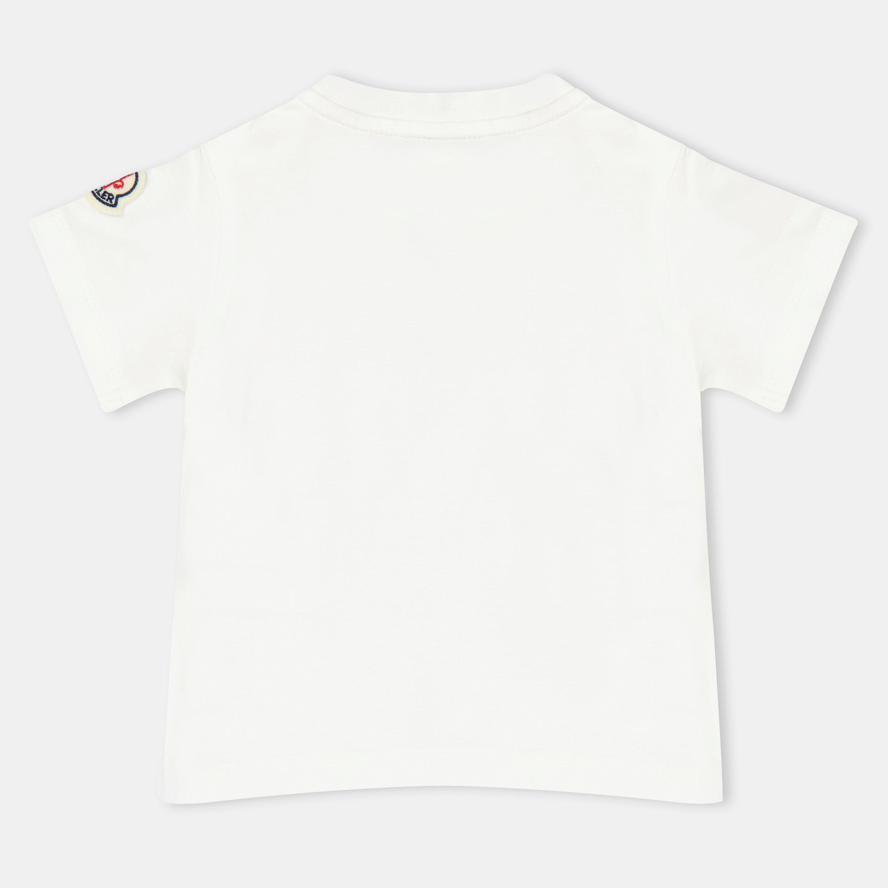 White F01 - Moncler - Kids' Logo Regular Fit T-Shirt - 2