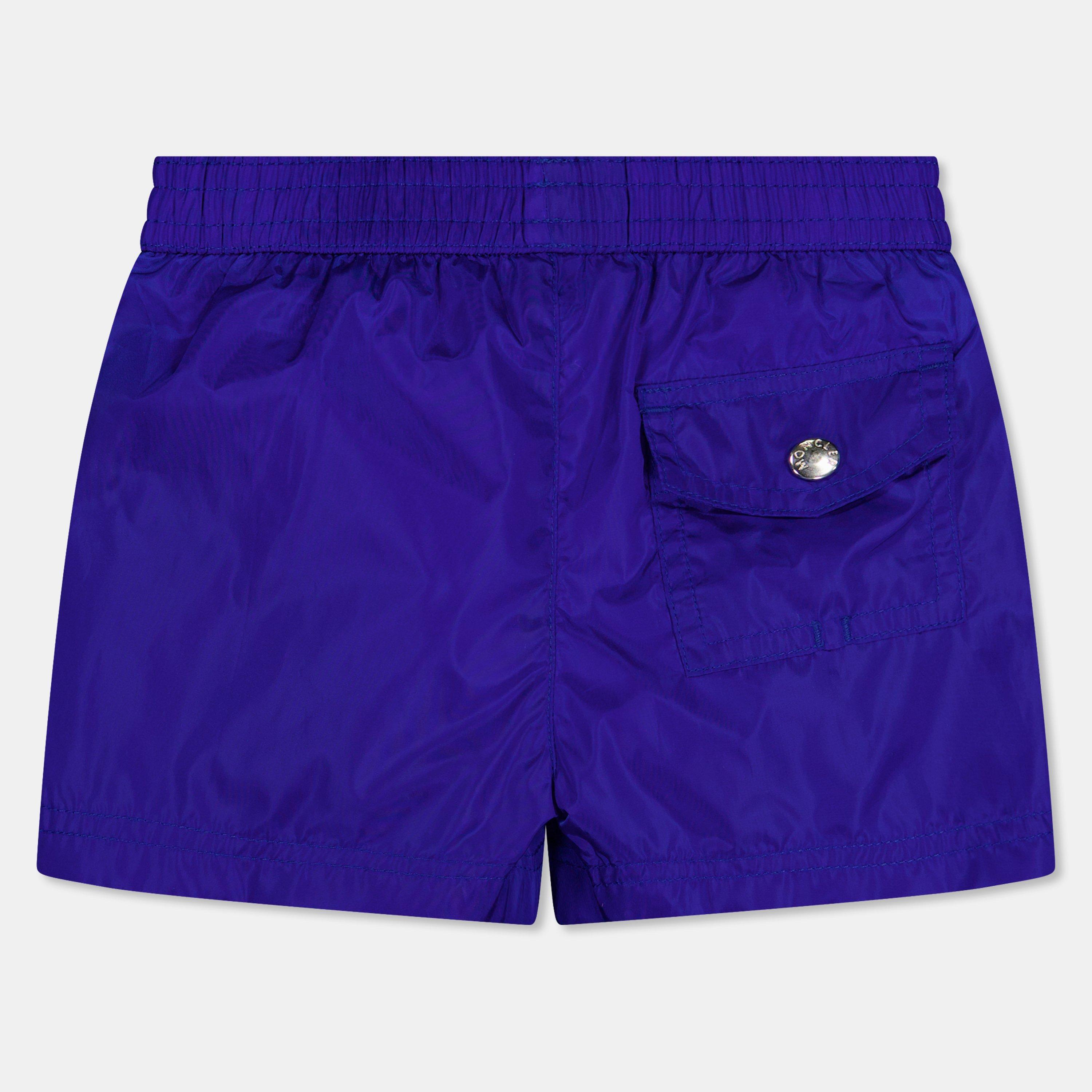 Blue 739 - Moncler - Kids' Logo Swim Shorts - 2