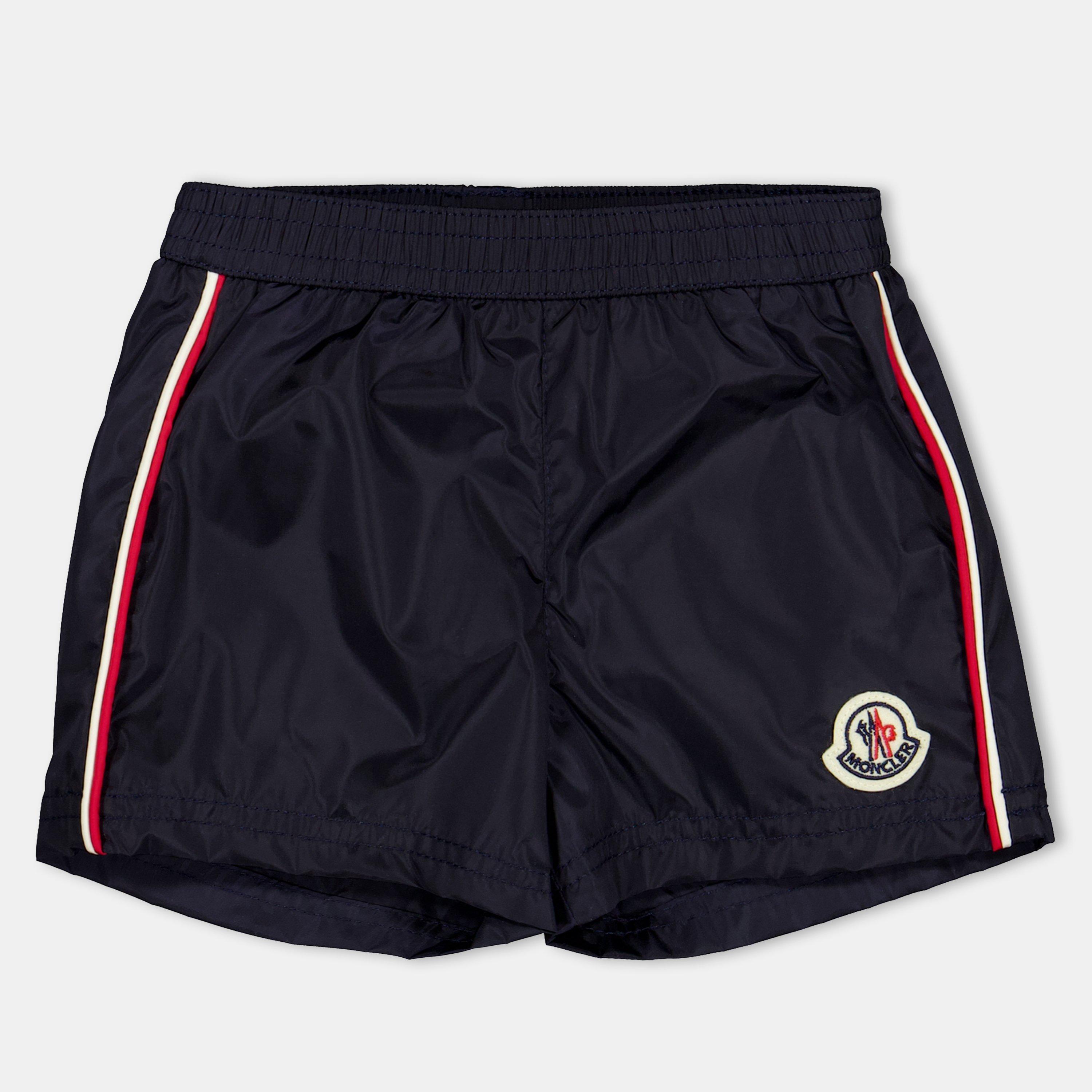 Navy 742 - Moncler - Kids' Quick-Drying Swim Shorts - 1