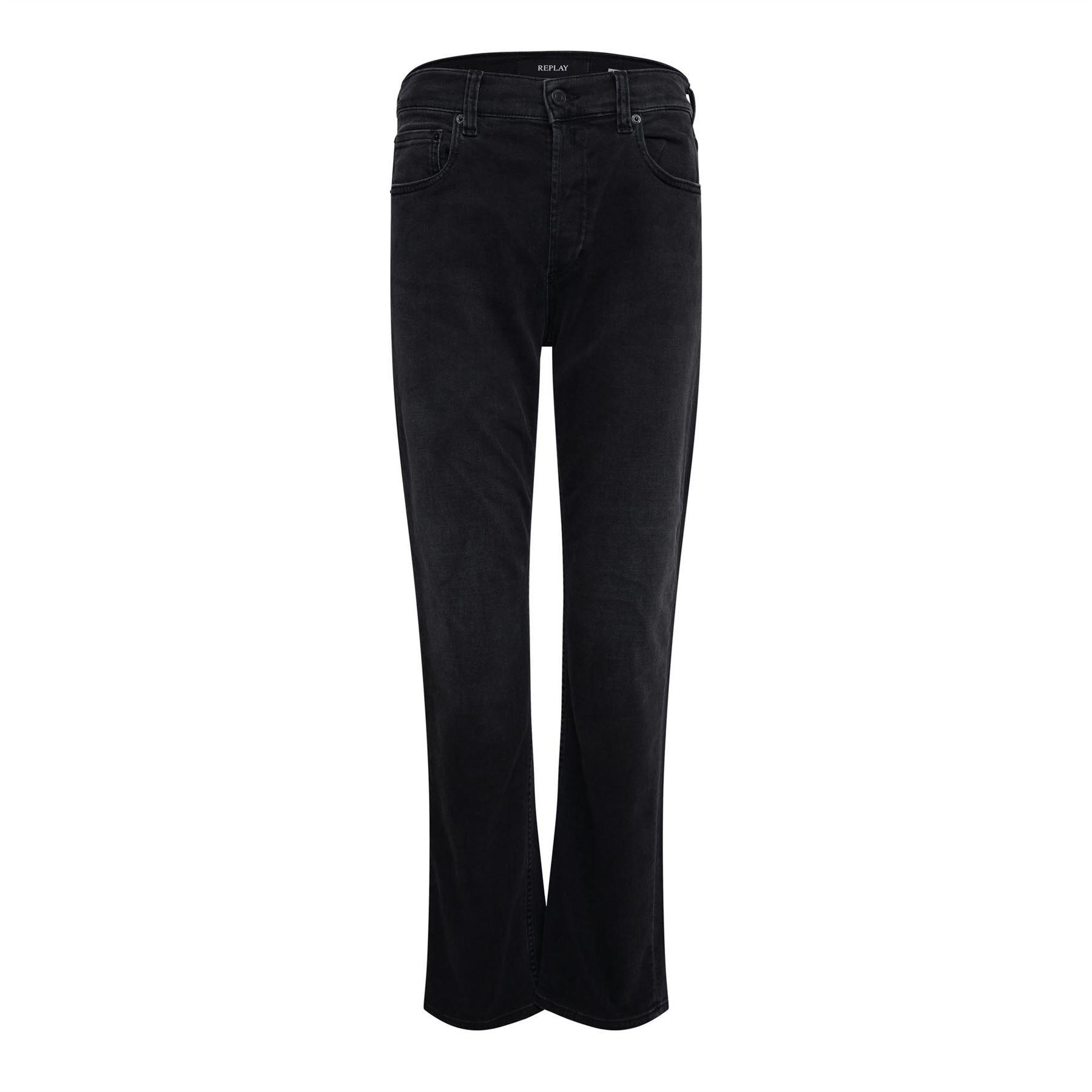 Replay Maijke Straight-Fit Jeans - Black - Size 28S