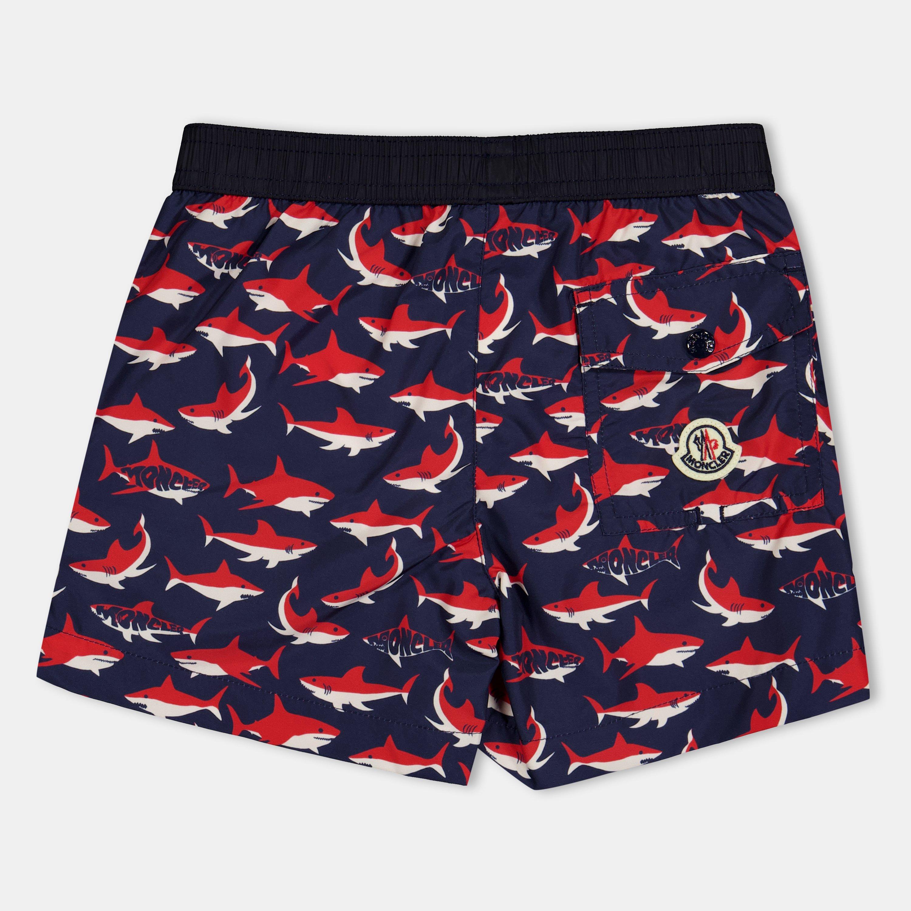 Multi S74 - Moncler - Kids' All Over Logo Swim Shorts - 2