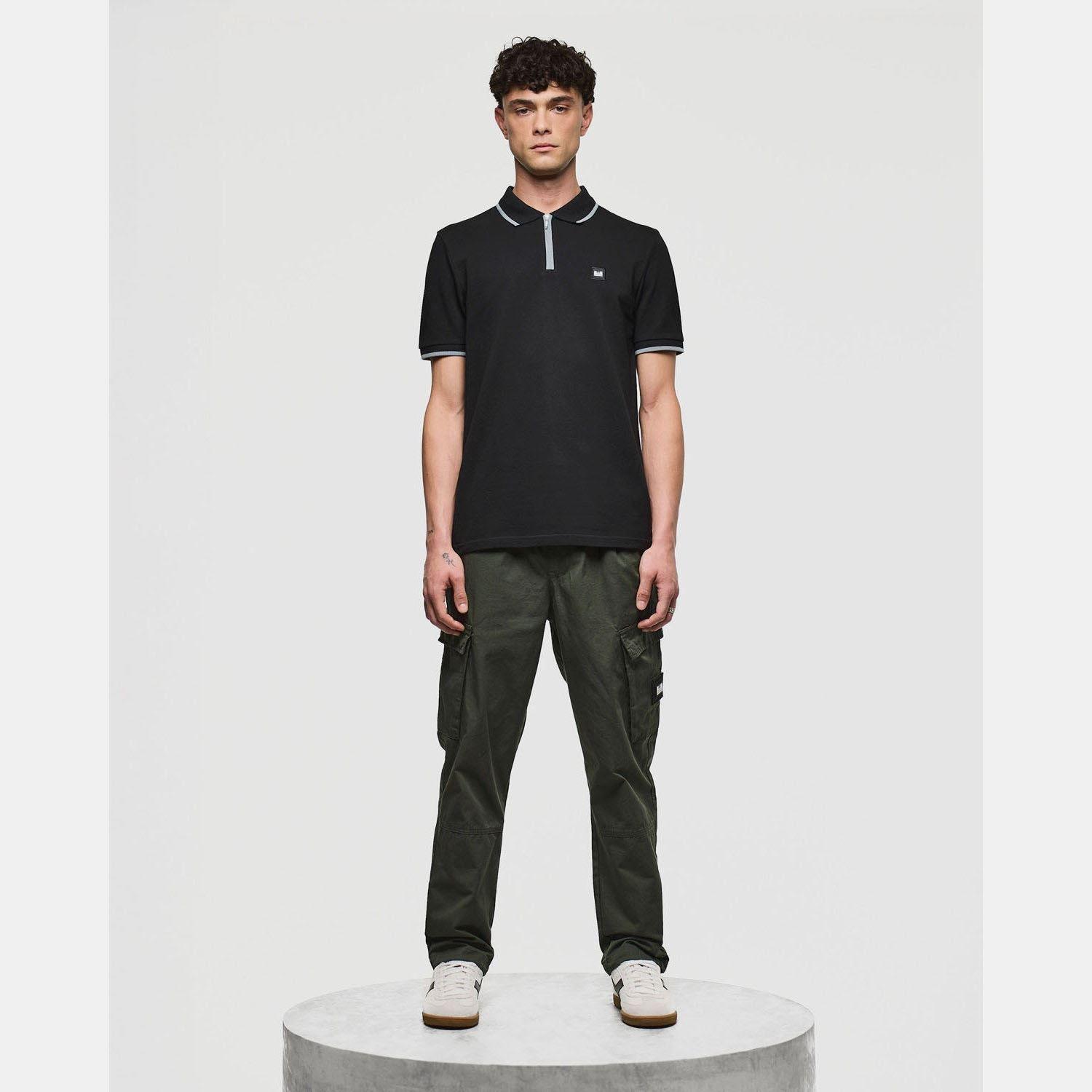 Black - Weekend Offender - Monti Zip Polo Shirt - 4