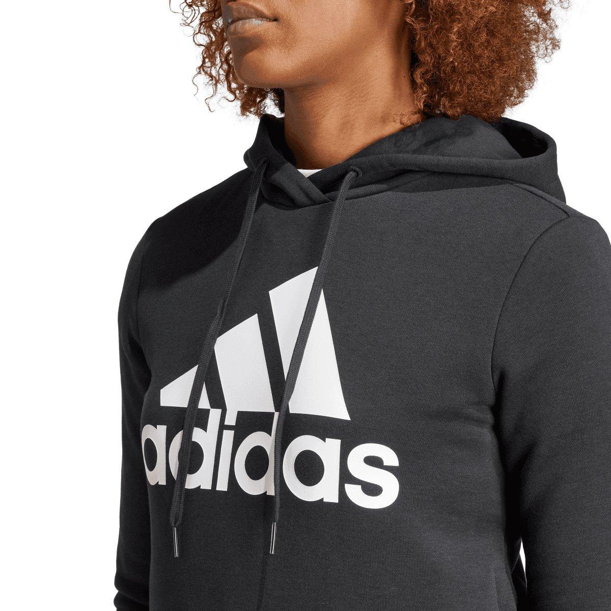 Crna - adidas - Essentials Big Logo Fleece Hoodie - 6