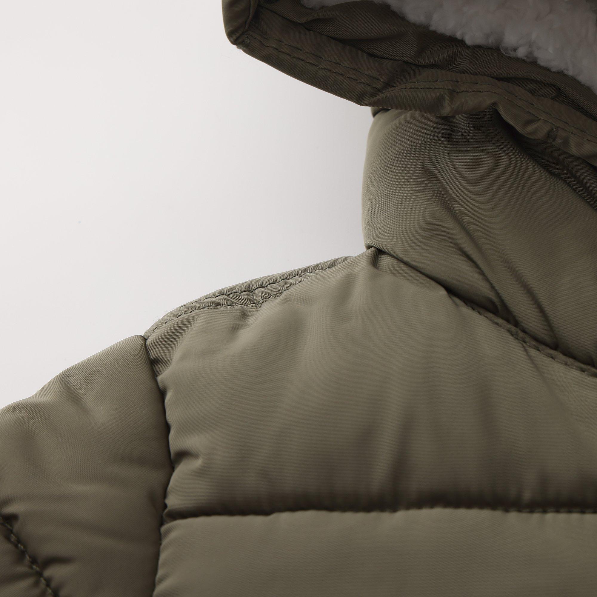 Kaki - Firetrap - Quilted Windproof Sherpa Jacket - 4