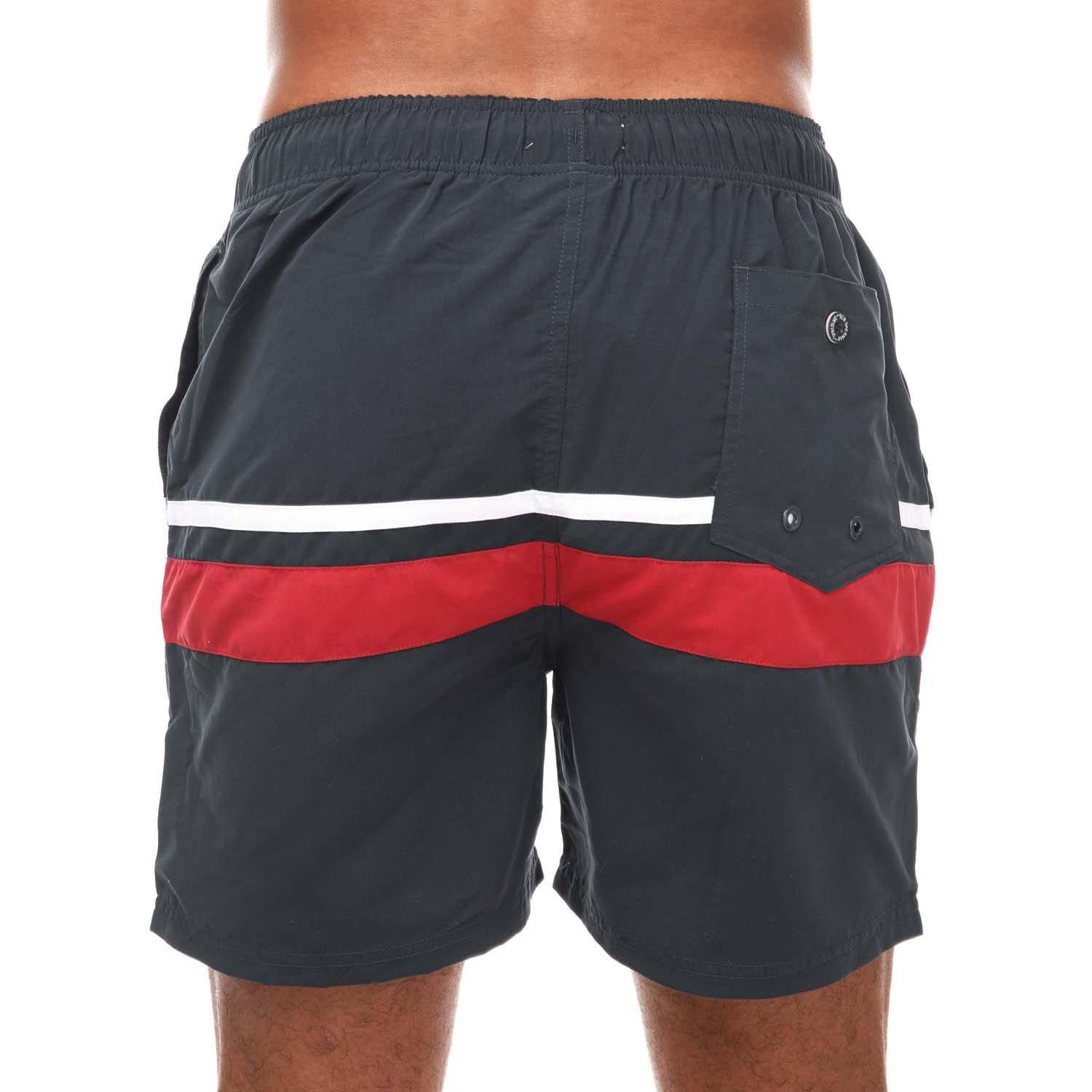 Navy Red White - Ben Sherman - Vilanculas Swim Shorts - 2