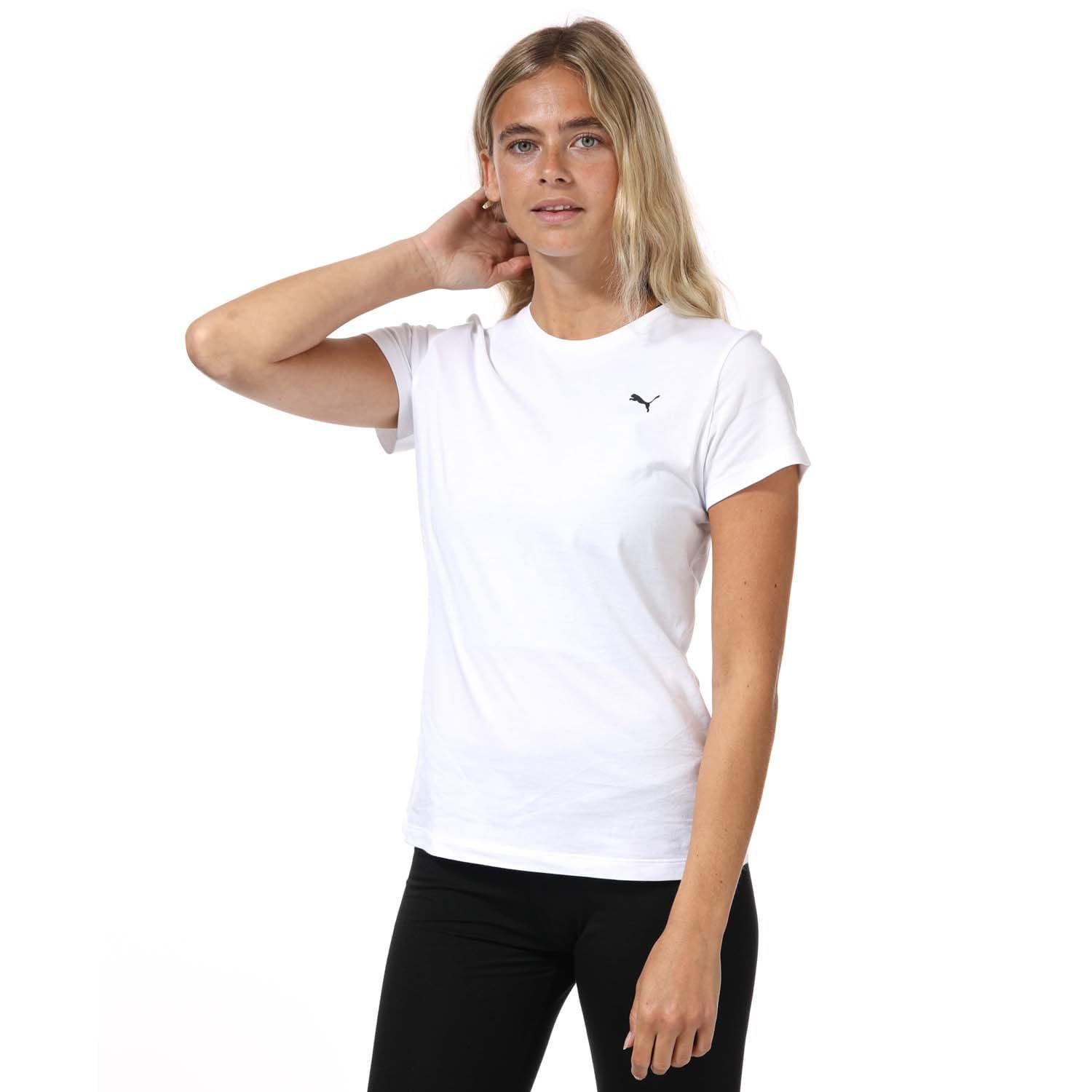 White - Puma - Essentials Small Logo T-Shirt - 4