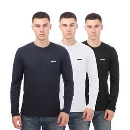 DKNY Warrior 3 Pack Long Sleeve T Shirt