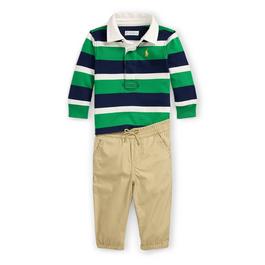 Polo Ralph Lauren Striped Polo Shirt Set Infants