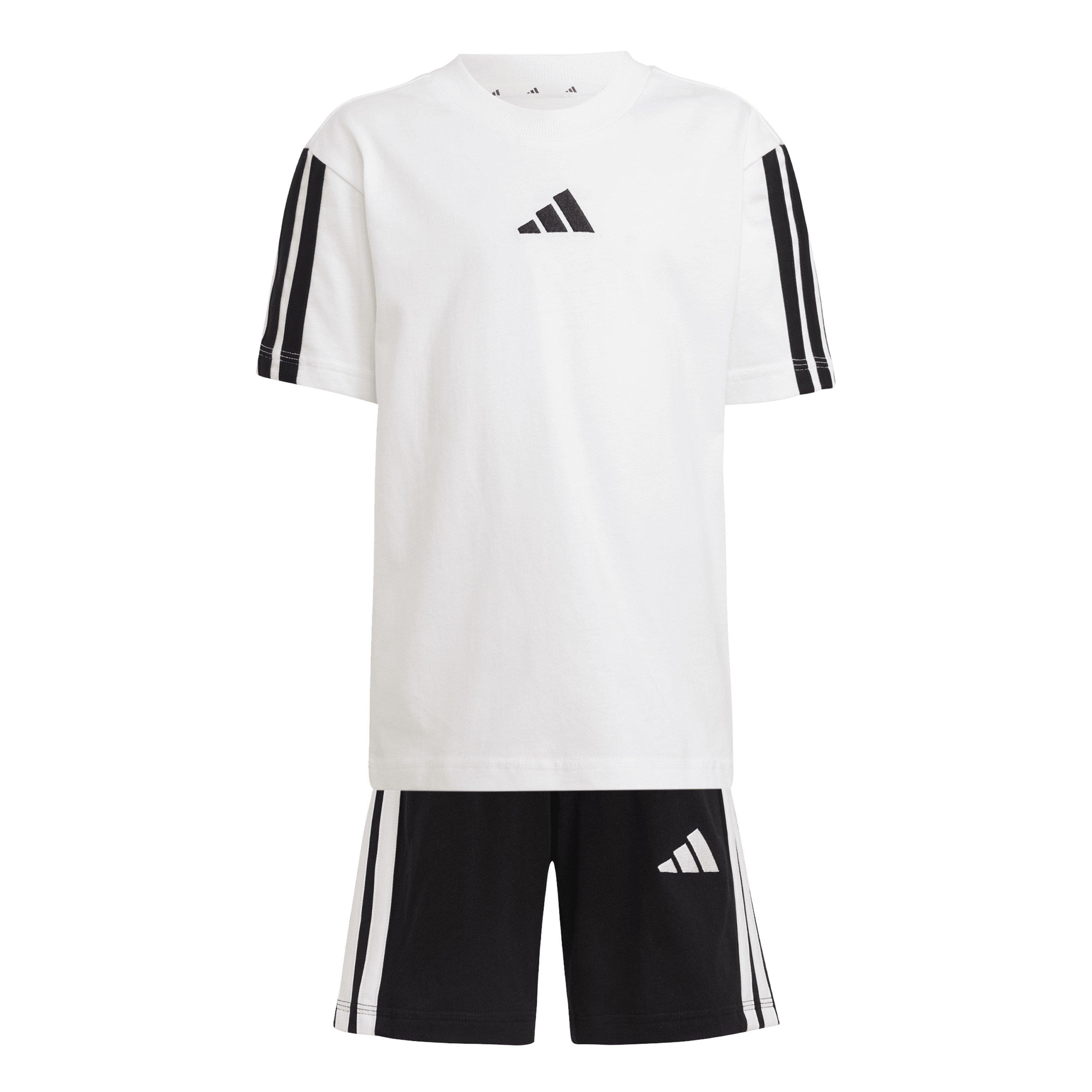Adidas  Infant Essentials T-Shirt Set Infants - Black/White 3S - 4-5 Years