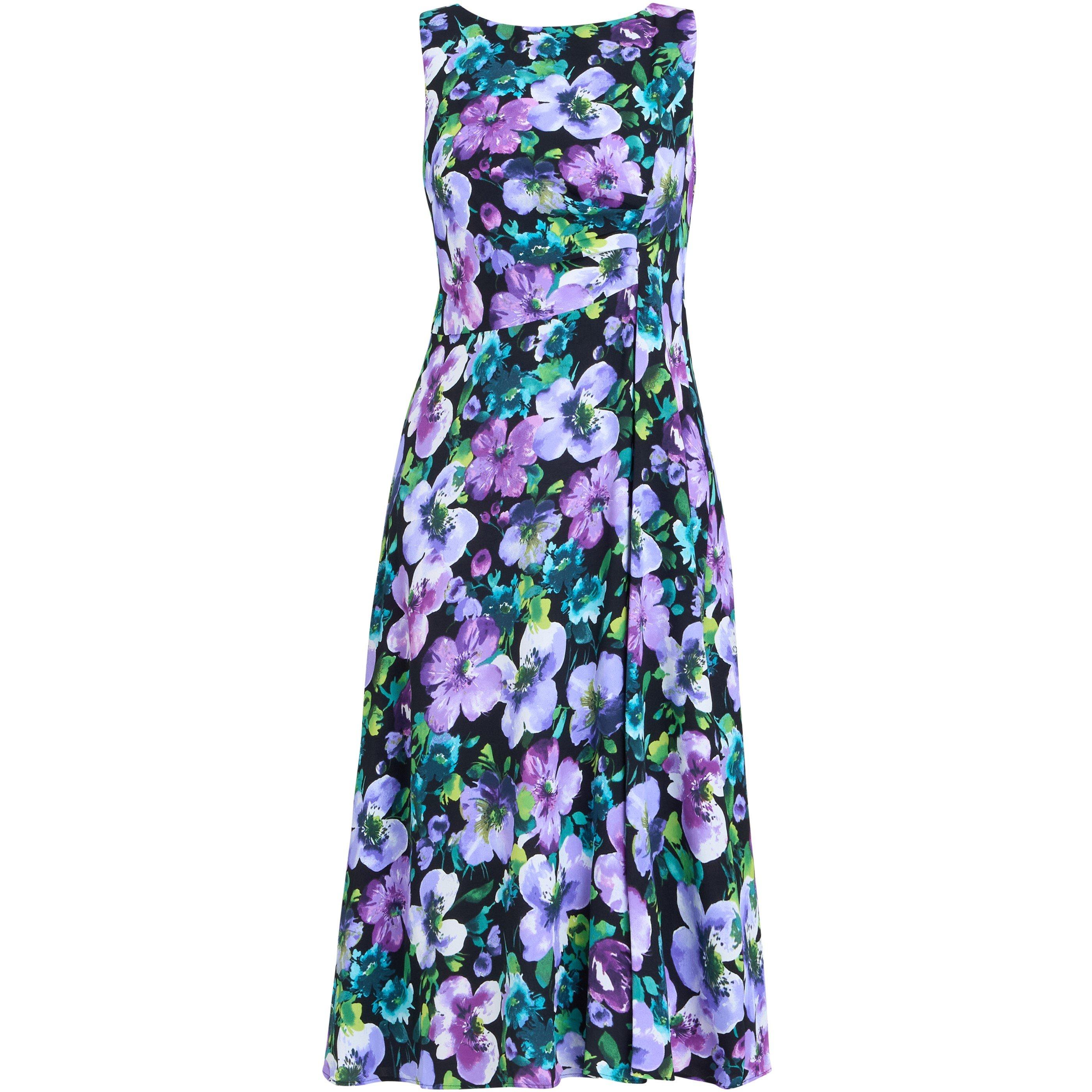 Black / Multi - Gina Bacconi - Jeselle Floral Printed Dress - 4